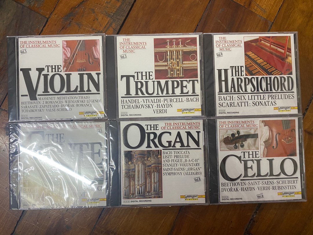 Cds Instrumnets The Instruments Of Classical Music - Trumpet / Violin / Harp - Original ...