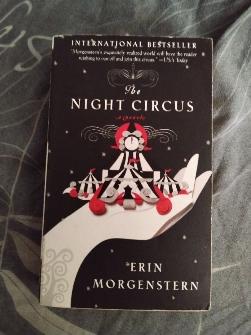 The Night Circus by Erin Morgenstern (Category: Storybooks) located in Caloocan City. Submitted by reinabree (Listing ID 1413316655, Image 1). Description: - The Night Circus by Erin Morgenstern - Onhand and ready to ship - Used, refer to photos for the condition.