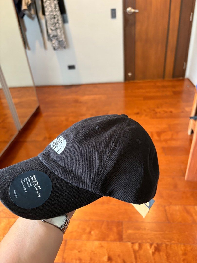 The North Face Shallow Fit Cap (Category: Caps & Hats) located in San Juan City. Submitted by ralphpatrickdy (Listing ID 1413242125, Image 3). Description: - The North Face black cap - Features the brand's logo - 'Shallow Fit' model - Classic and versatile accessory.