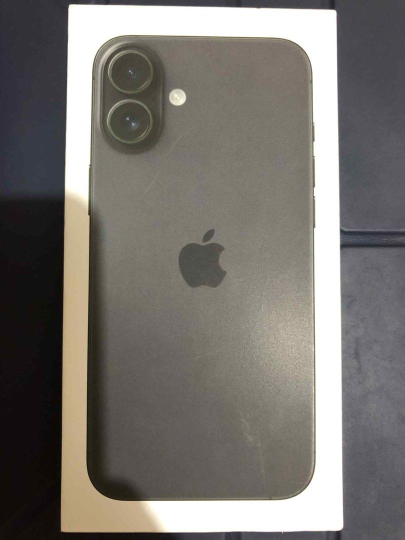 Unused iPhone 16 Plus 256GB 100% Black Globe Locked (Category: iPhone 16 Series) located in Paranaque City. Submitted by authentic_mj (Listing ID 1413347130, Image 2). Description: Unused iPhone 16 Plus 256GB Black Globe Locked Opened but Unused RFS: Extra phone.