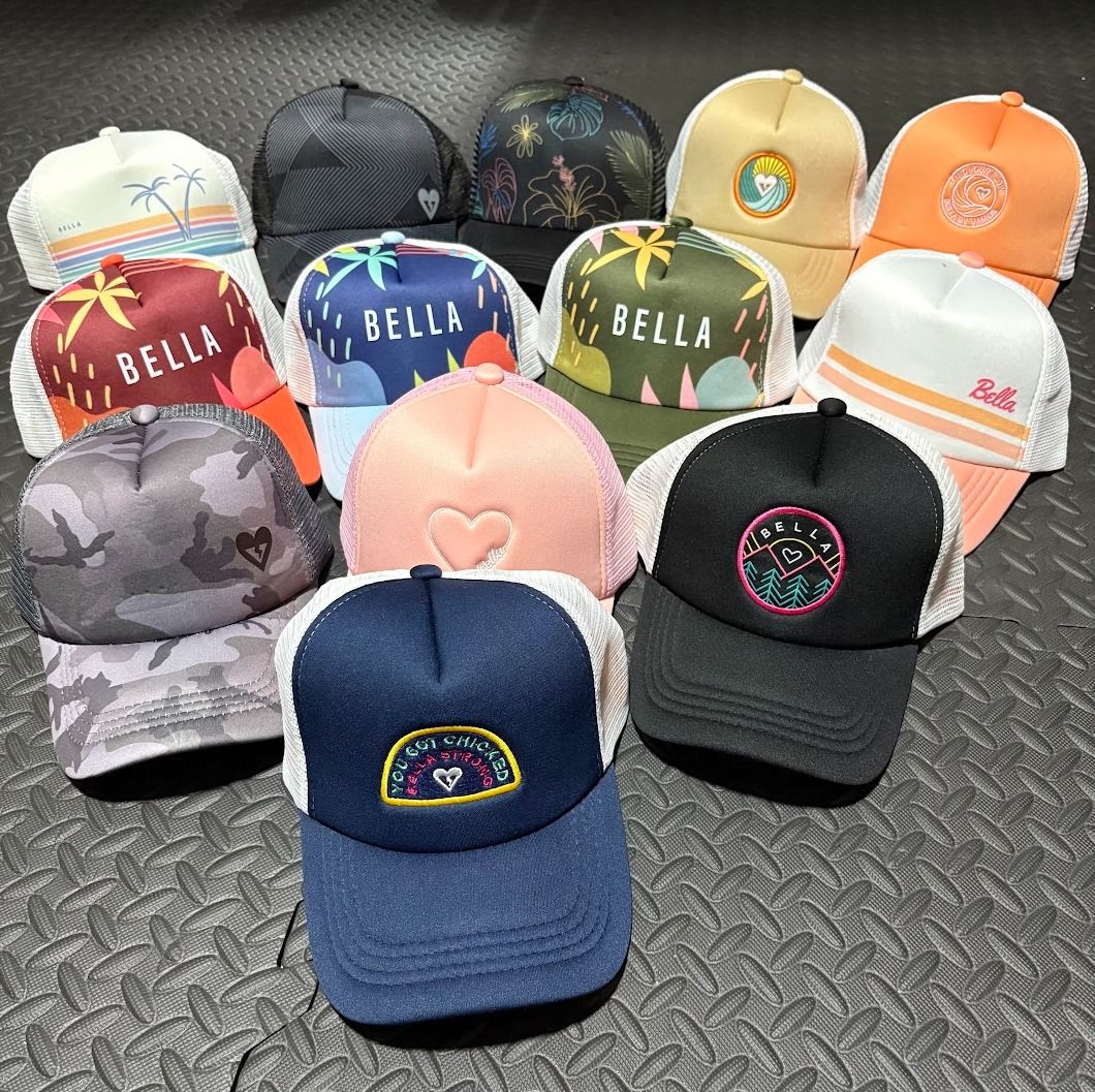 Vamos Bella Cap Trucker Hats (Category: Hats & Beanies) located in Taguig. Submitted by RKCulture (Listing ID 1413400286, Image 1). Description: TRUCKER HAT 5-panel construction and a mesh back with a snapback closure. 55-57cm PM for inquiries.
