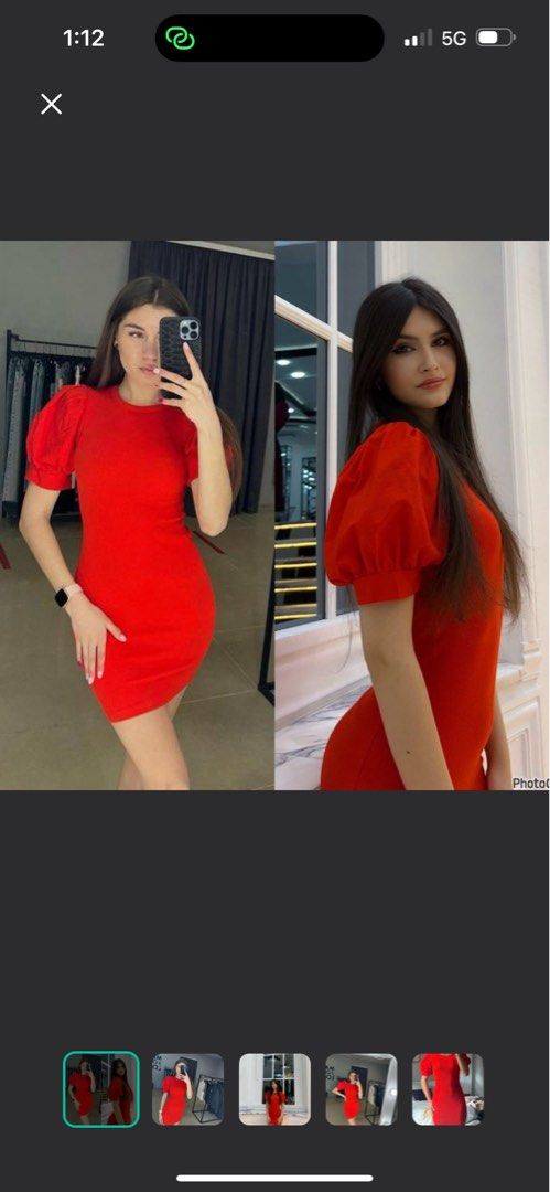 Zara red dress (Category: Dresses) located in Taguig. Submitted by maybsv (Listing ID 1413383343, Image 3). Description: Fix price. Decluttering lang..