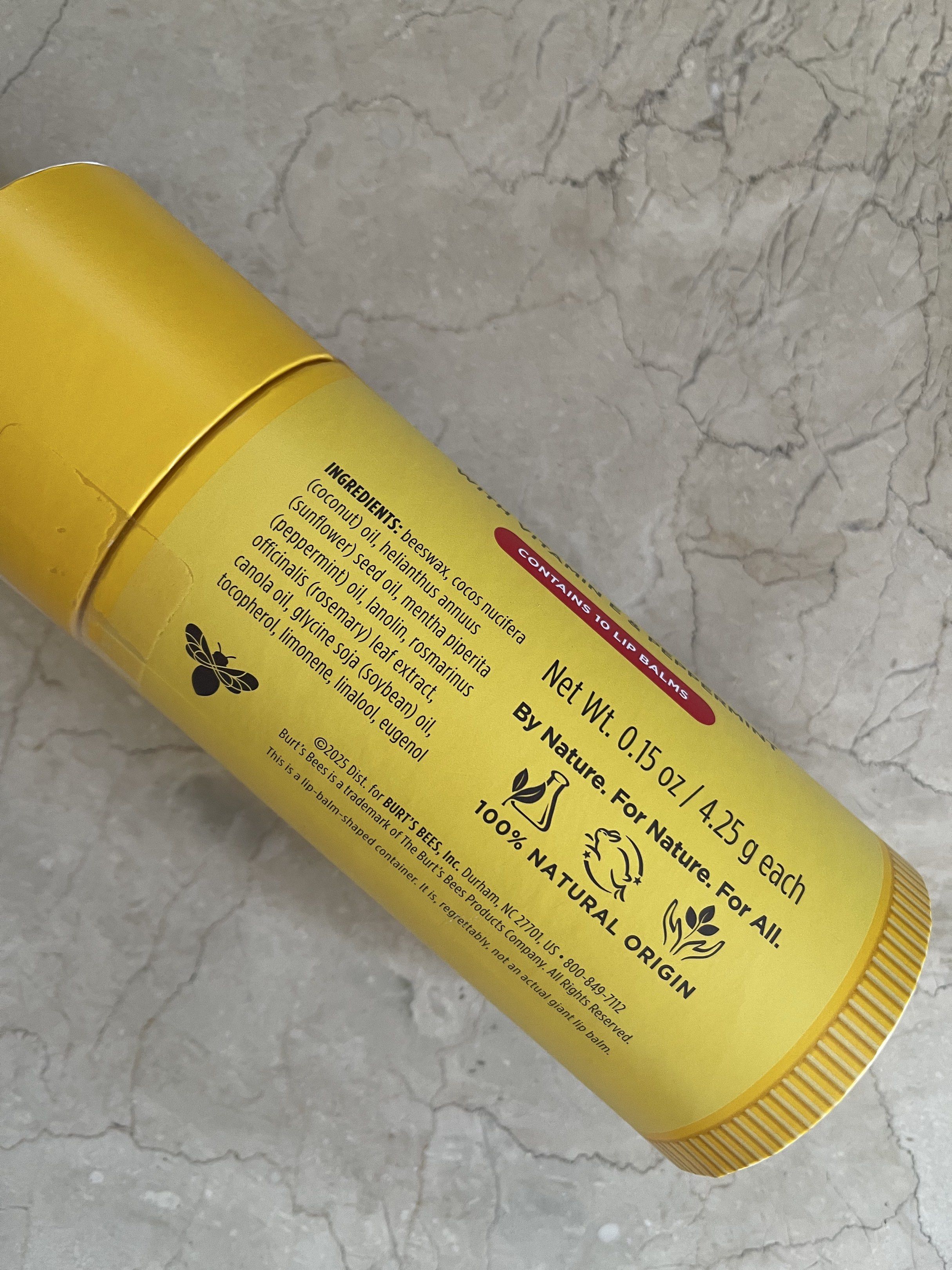 10 pcs Burt's Bees Lip Balm (Category: Makeup) located in San Juan City. Submitted by rike_ramirez (Listing ID 1418601939, Image 2). Description: Beeswax lip balm pack of 10 tubes with Vitamin E & Peppermint.