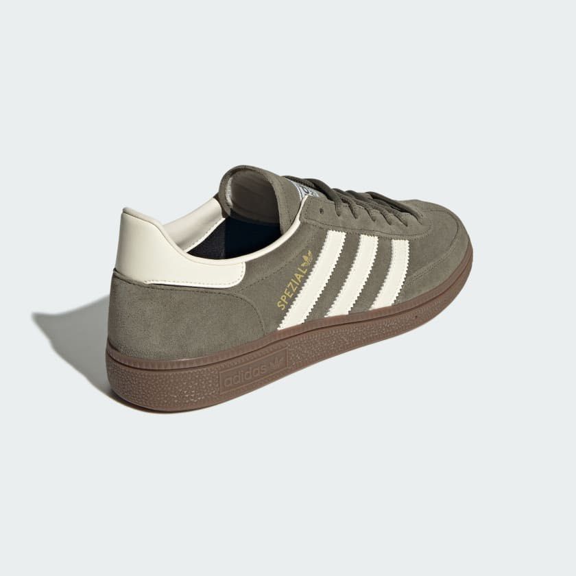 Adidas Spezial Olive Strata/Cream White (Category: Sneakers) located in Santa Rosa. Submitted by miqboutique (Listing ID 1418651493, Image 3). Description: Spezial Unisex Olive Strata/Cream White 22-26.5cm ₱4,999 + SF • ETA Mid March • 1,500 DP required • Guaranteed Original Fb page: Miq's Boutique.