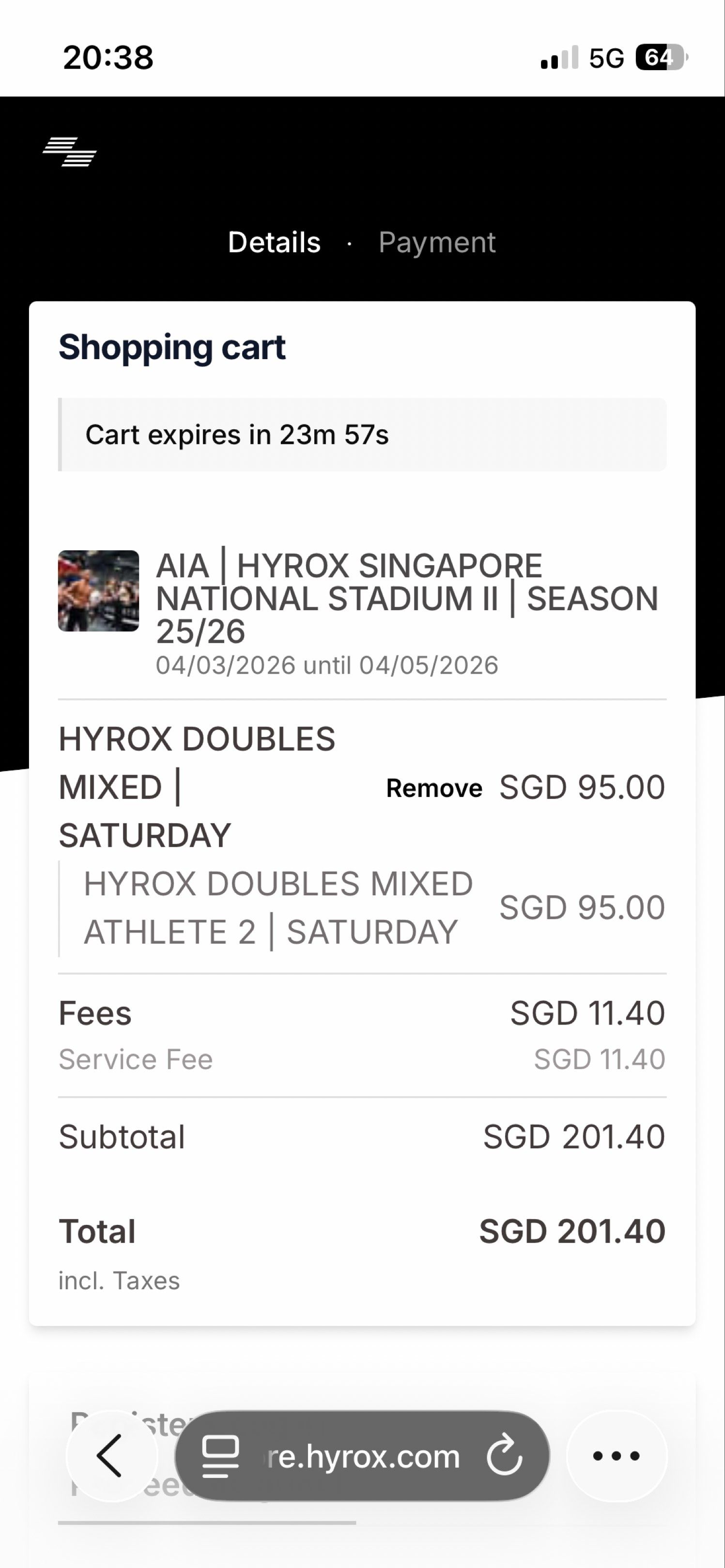 AIA Hyrox tickets sale, Tickets & Vouchers, Store Credits on Carousell