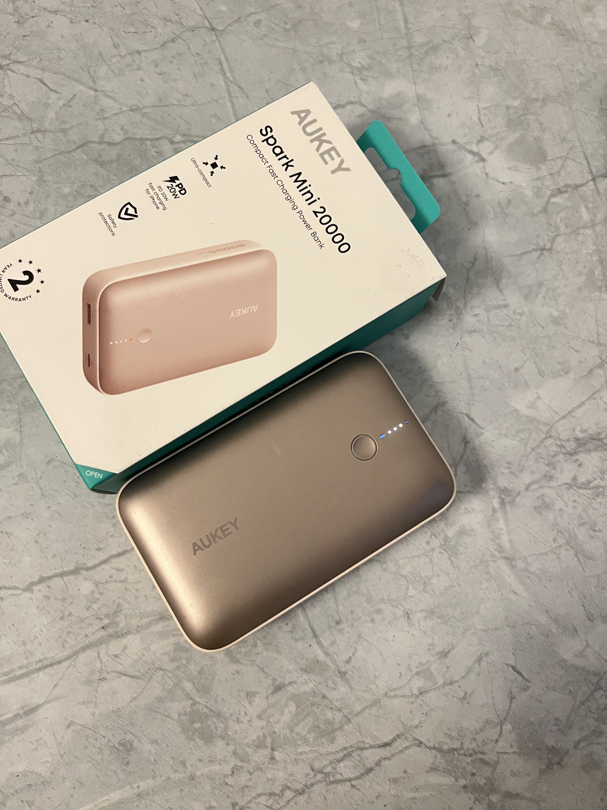 Aukey Spark Mini 20000 mah (Category: Other Gadgets) located in Mandaluyong City. Submitted by 00.drafts (Listing ID 1418724214, Image 3). Description: Orig price 2,299 Bought it last year december at sm aura. Spare powerbank. Hindi nagagamit nakatambak lang. .