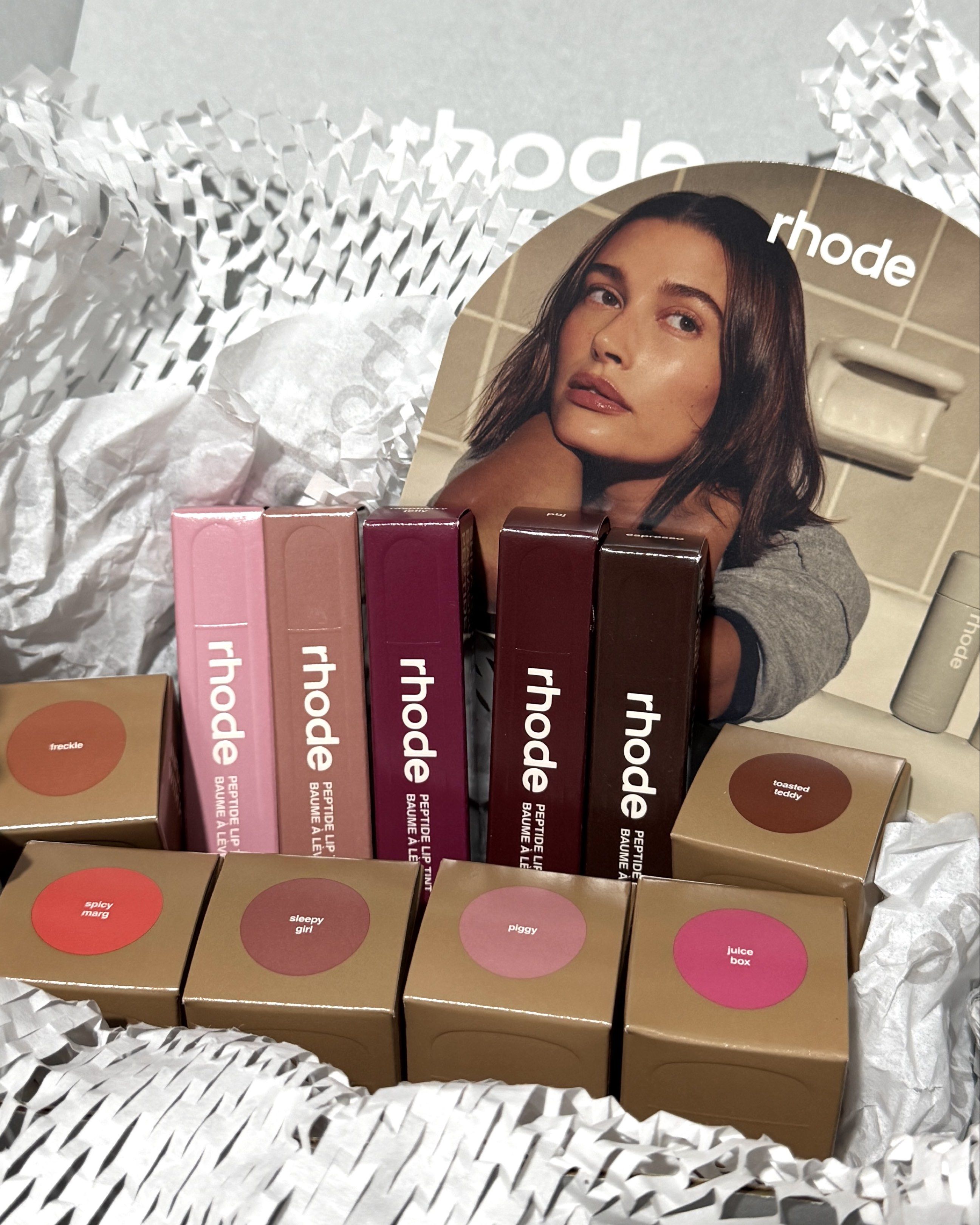 AUTHENTIC Rhode Peptide Lip Tint - Espresso (Category: Makeup) located in Manila. Submitted by findrskeeprs.ph (Listing ID 1418748253, Image 3). Description: @findrskeeprs.ph on instagram 🛒 guaranteed authentic ⭐️ bought directly from rhode website (can provide receipt and more photos) onhand shades: • toast • raspberry jelly • espresso.