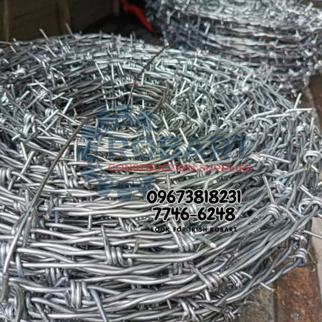 Barbed Wire (Category: Everything Else Others) located in Manila. Submitted by irishrobart_22 (Listing ID 1418636145, Image 3). Description: GI Barbed Wire #12 2.7mm (2strand) #30L4 actual 26kgs - approx 130m to 135m #25L4 actual 21kgs - approx 105 to 110m #20L4 actual 16kgs - approx 80 to 85m #15L4 actual 11kgs - approx 55 to 60m 𝑹𝑶𝑩𝑨𝑹𝑻 𝑪𝑶𝑵𝑺𝑻𝑹𝑼𝑪𝑻𝑰𝑶𝑵 𝑺𝑼𝑷𝑷𝑳𝑰𝑬𝑺 #RobartConstructionSupplies #constructionmaterials 🔵100% Trus
