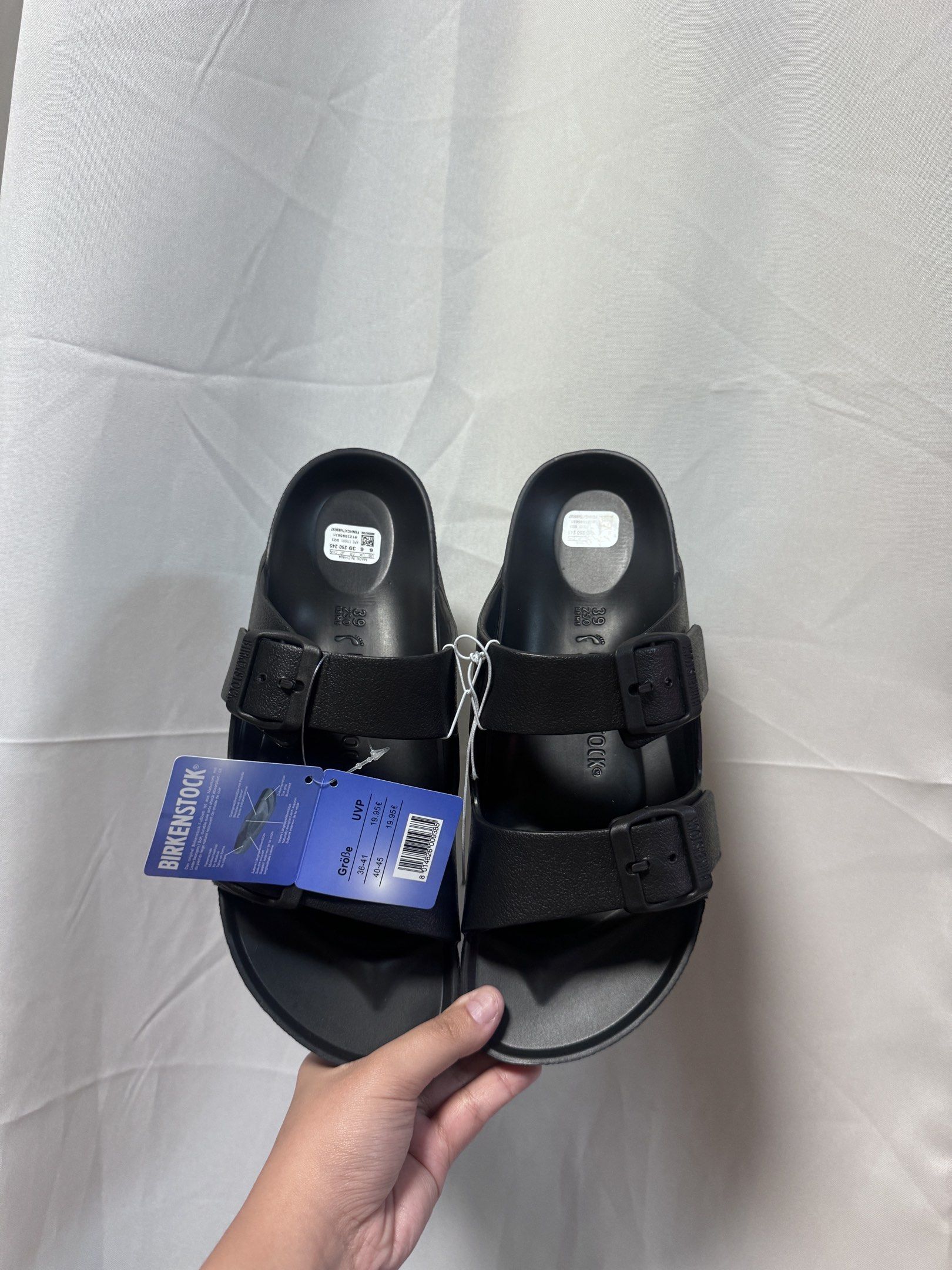 Birkenstock Arizona Sandals (Category: Flats & Sandals) located in Manila. Submitted by ayeechii (Listing ID 1418764993, Image 2). Description: - Brand new Birkenstock Arizona sandals - Available colors: White, Beige, Cream, Black, Pink - Features two adjustable straps - Unworn, with tags attached - Comes in packaging available onhand brandnew birkenstock premium top grade quality complete package comes with tags, box, and paper bag available in 