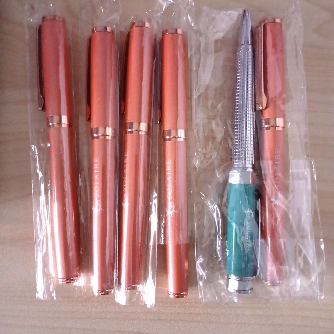 Blue Solaire Pens - sold each (Category: Stationery & School Supplies) located in Quezon City. Submitted by ana-chan (Listing ID 1377755103, Image 1). Description: sold each.