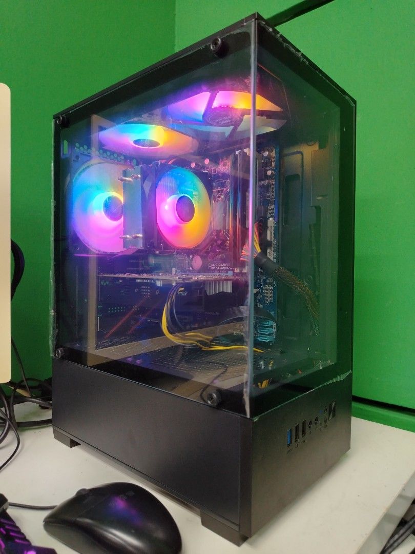 Compact Micro-ATX RGB Gaming PC Computer - AMD CPU, 16GB RAM, GTX 1060 ...