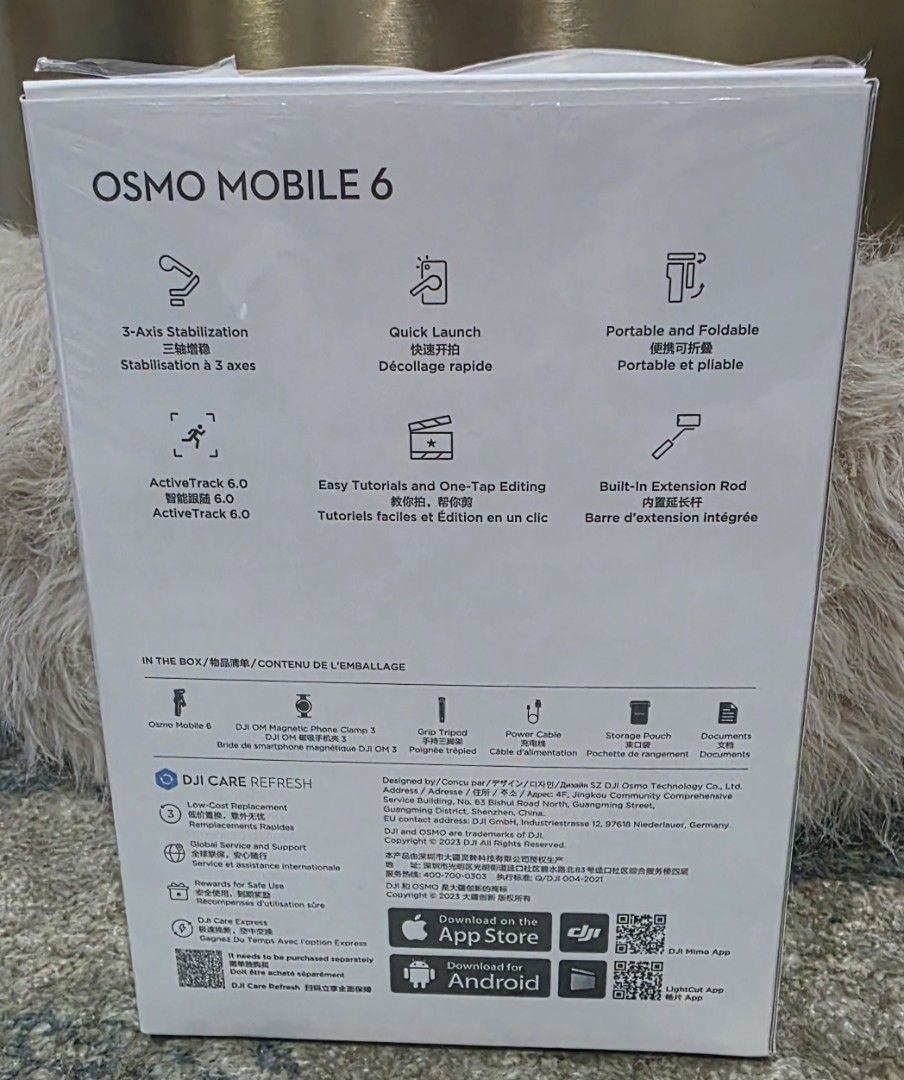 DJI Osmo Mobile 6 Smartphone Stabilizer (Category: Gimbals & Stabilizers ) located in Manila. Submitted by chikawa3 (Listing ID 1418746742, Image 2). Description: - DJI Osmo Mobile 6: Your all-in-one smartphone stabilizer! - 3-axis stabilization for super smooth videos. - Quick launch and foldable design for ultimate portability. - Features ActiveTrack 6.0 to keep your subject in focus. - Easy tutorials and one-tap editing for effortless content 