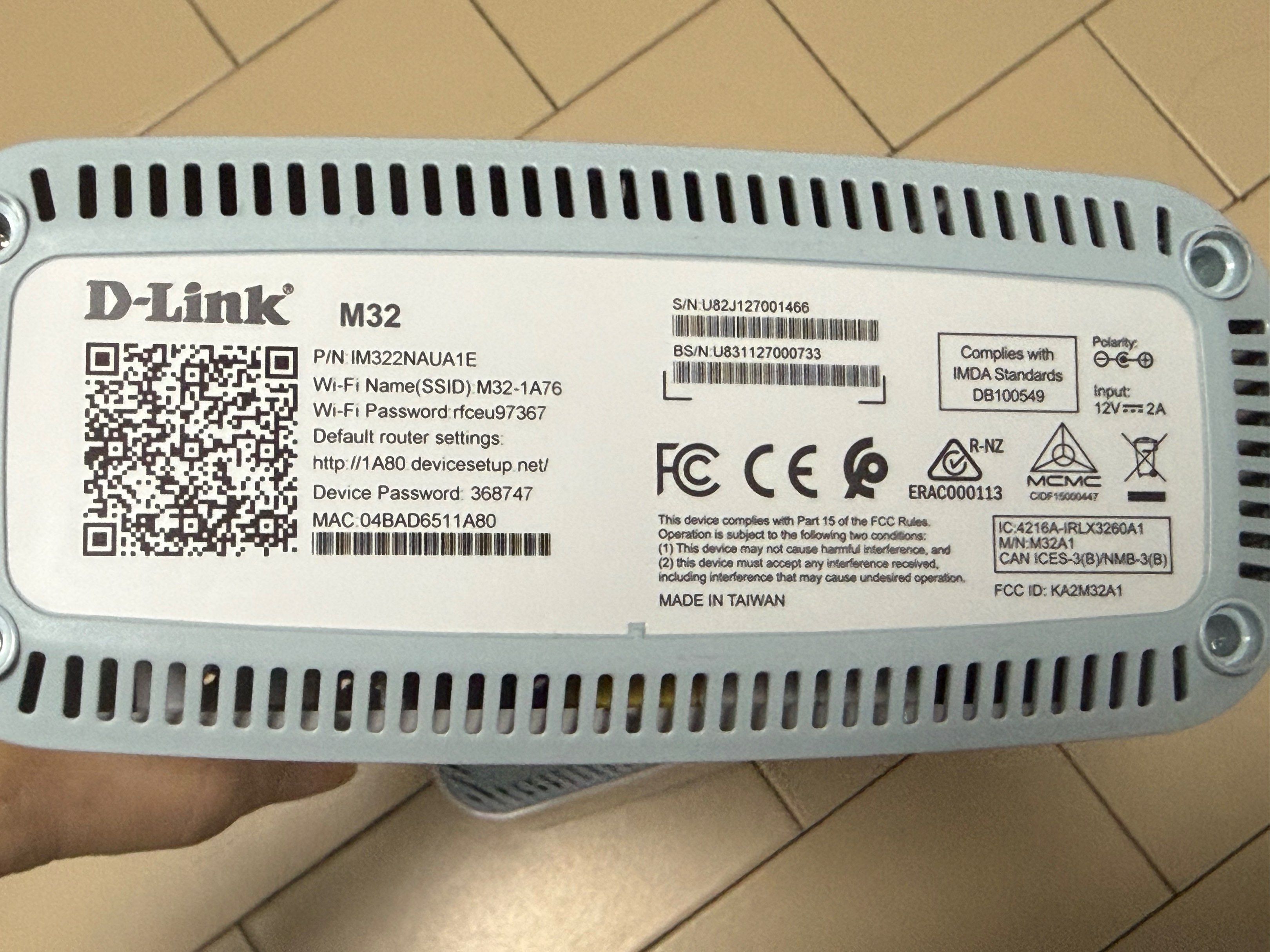D-Link M32 Mesh Wi-Fi Router - Pair443350272632442885