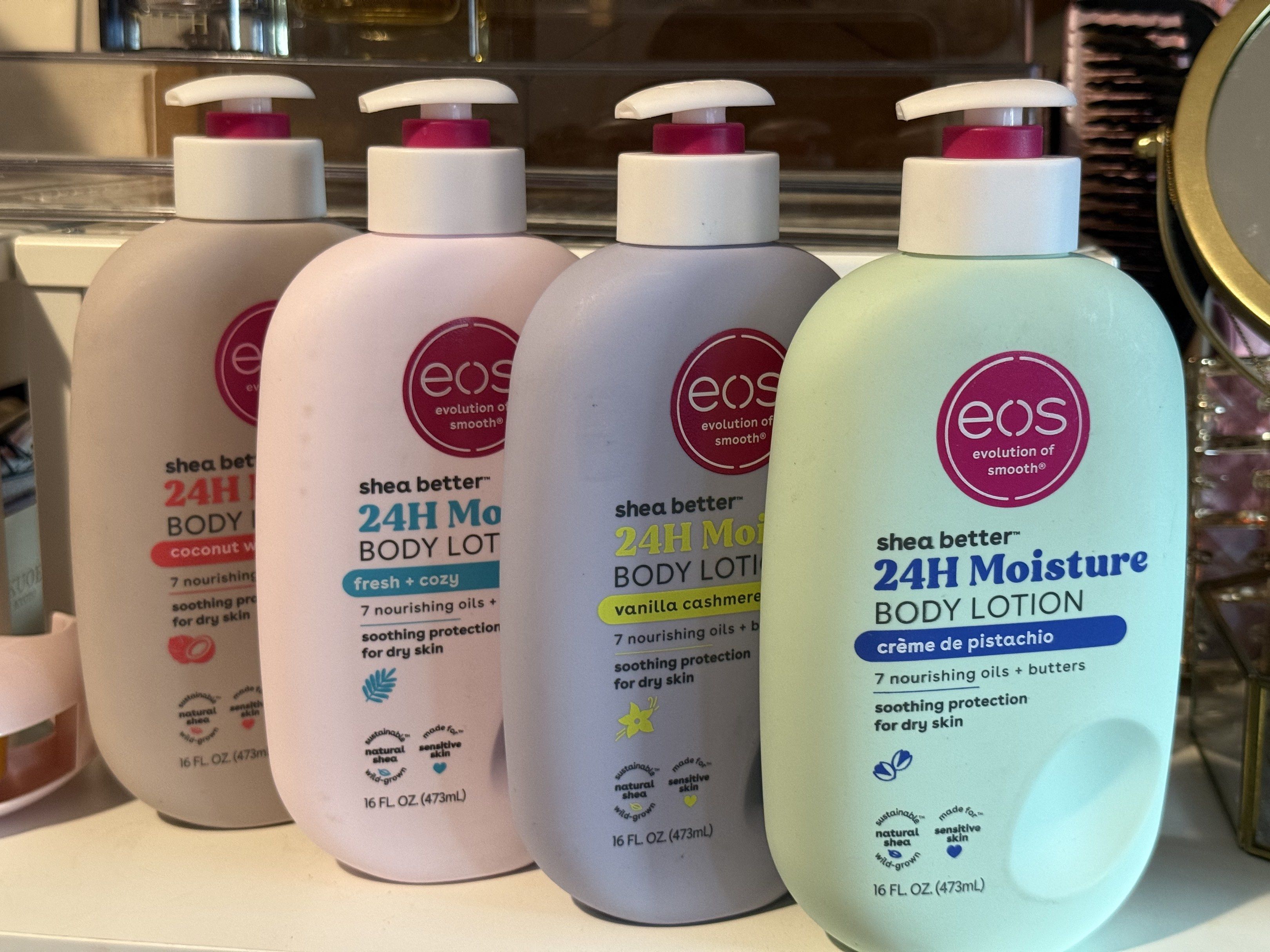 EOS scented lotion decant (Category: Baby Toiletries & Grooming) located in Quezon City. Submitted by steller_ (Listing ID 1418702912, Image 2). Description: 30ml - 150 50ml - 200 100ml - 400.