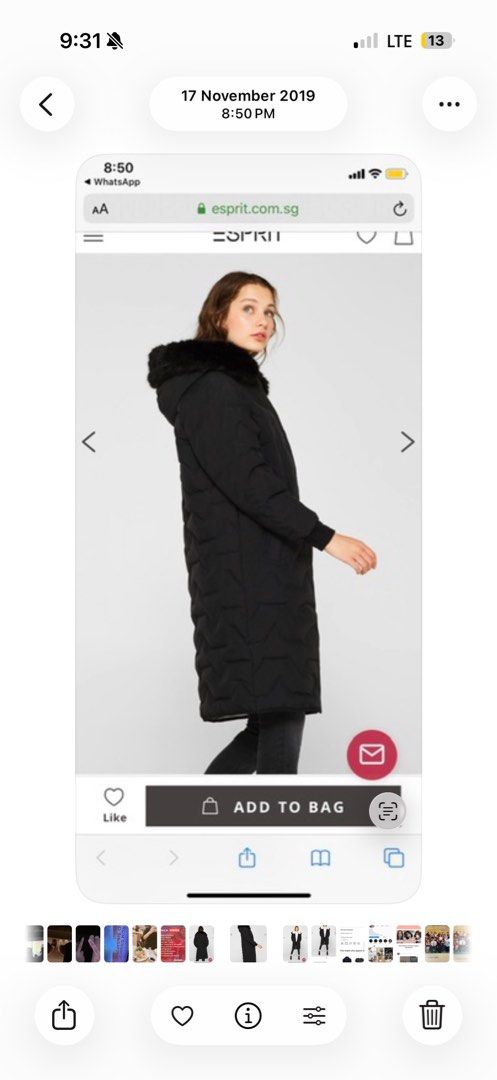 ESPIRIT Down Jacket (Category: Coats, Jackets and Outerwear) located in Singapore. Submitted by shop.sos (Listing ID 1418642635, Image 4). Description: RTP $285.
