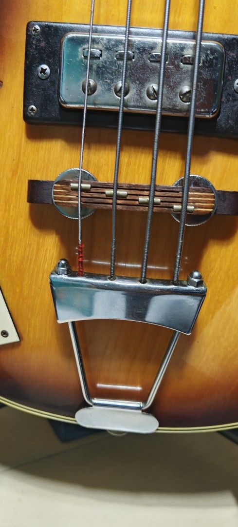 Fresher violin bass guitar (Category: Musical Instruments) located in Paranaque City. Submitted by yourhonorvoy (Listing ID 1418715575, Image 3). Description: Fresher vintage violin bass guitar 20k only With hardcase With minor scratches only Okay Lahat ng pick up Okay electronics Kayo na mag set up(user set up) 👍Payment thru cash, bank transfer, gcash or in any remittance center 🚚We do shipping👍via lalamove and grab ✈️🚢🚆We also ship nation 