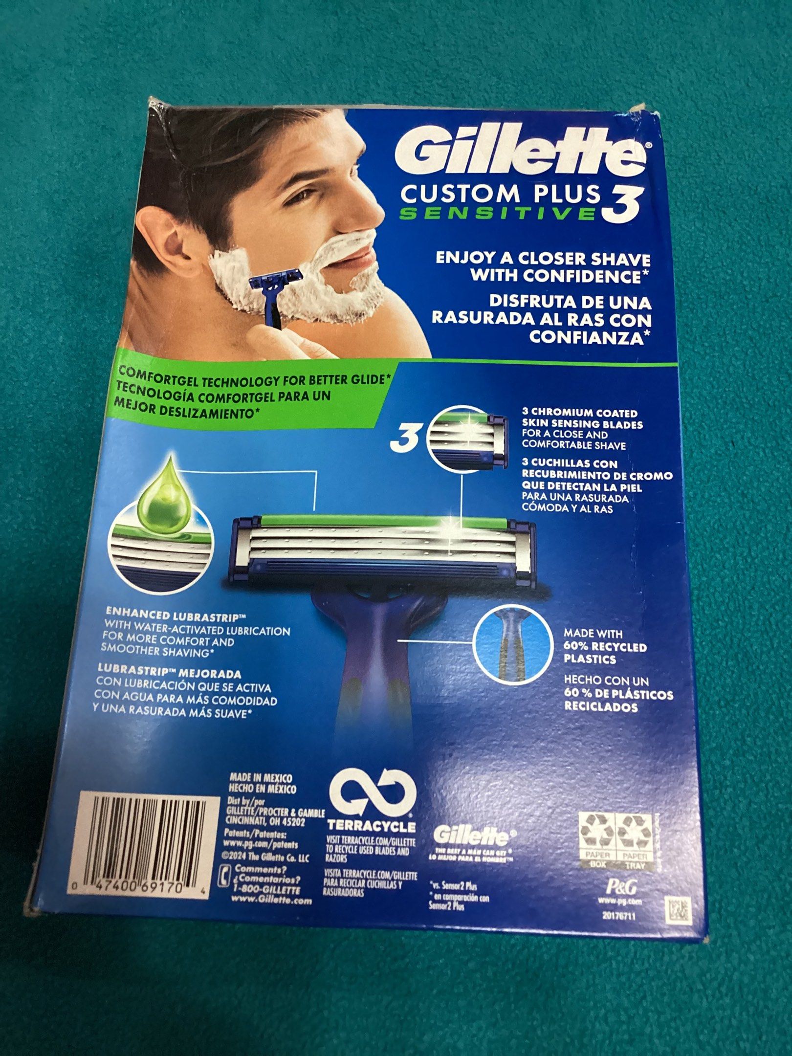 Gillette Custom Plus Sensitive 3 (Category: Men's Grooming) located in Davao. Submitted by ferdipt (Listing ID 1418672112, Image 2). Description: 3 Skin Sensing Blades 75 each disposable razors.