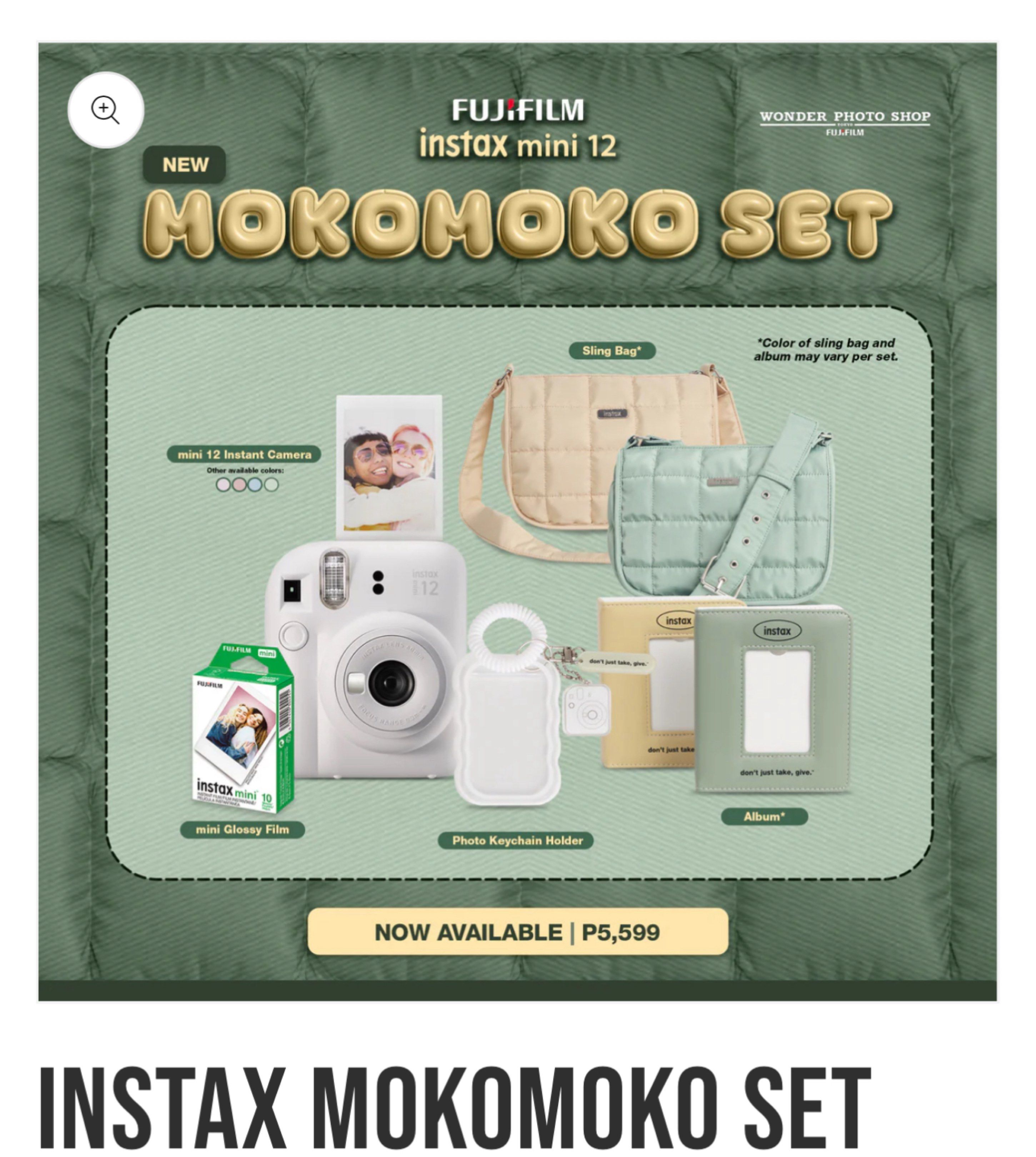 İnstax Mini 12 (Category: Cameras) located in Pasig City. Submitted by prelovedoftang (Listing ID 1418603306, Image 2). Description: FOR SALE: Instax Mini 12 Set – ₱4,500 (Original Price ₱5,599) ✨ Barely used – only one film shot since purchase! ✨ Complete set (except film) Inclusions: • Instax Mini 12 Camera • Beige stylish quilted sling bag • Beige photo album • Cloud-shaped photo keychain holder 📸 Perfect for those who want a fun, aesthetic i