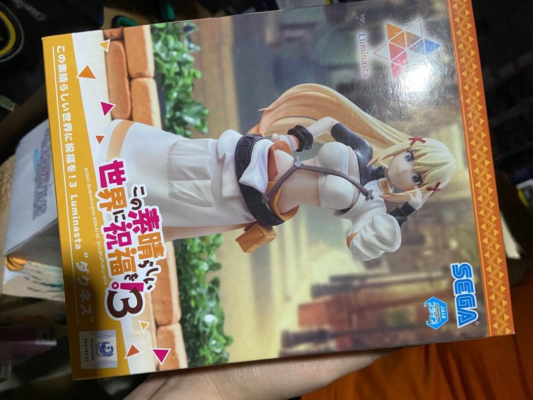 Konosuba Luminasta Darkness Figure (Category: Figurines & Statues) located in Marikina City. Submitted by ryukitoy (Listing ID 1418618554, Image 1). Description: - Konosuba Luminasta Darkness figure - Brand new, in original box - From the Konosuba anime series.