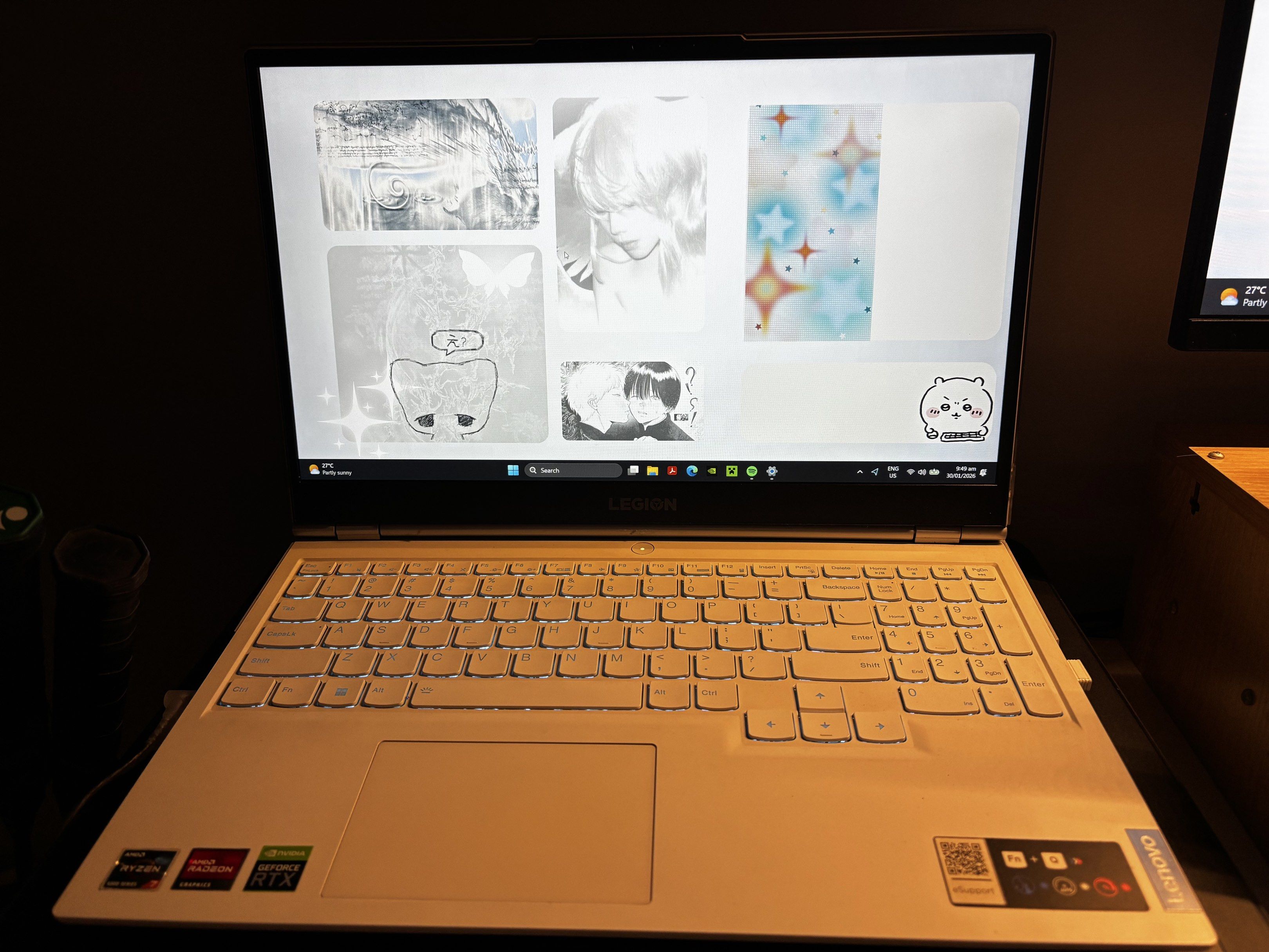 Lenovo Legion 5 RTX 3060 (Category: Laptops & Notebooks) located in Manila. Submitted by matthewdeg32260 (Listing ID 1418605565, Image 2). Description: - Lenovo Legion gaming laptop - AMD Ryzen 7 5800H processor - NVIDIA GeForce RTX 3060 Laptop GPU - 500GB storage - 86% battery life remaining - Backlit keyboard - Color: White.