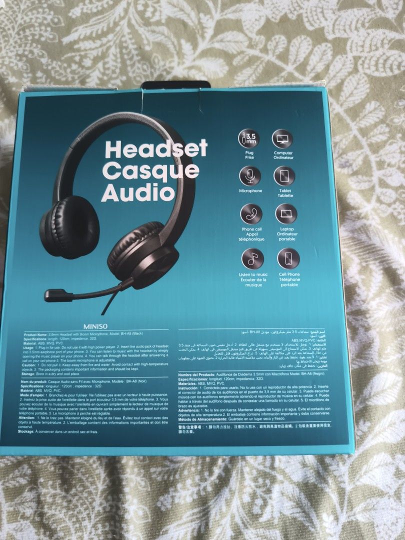 MINISO Wired Headset with Microphone65561077353730113