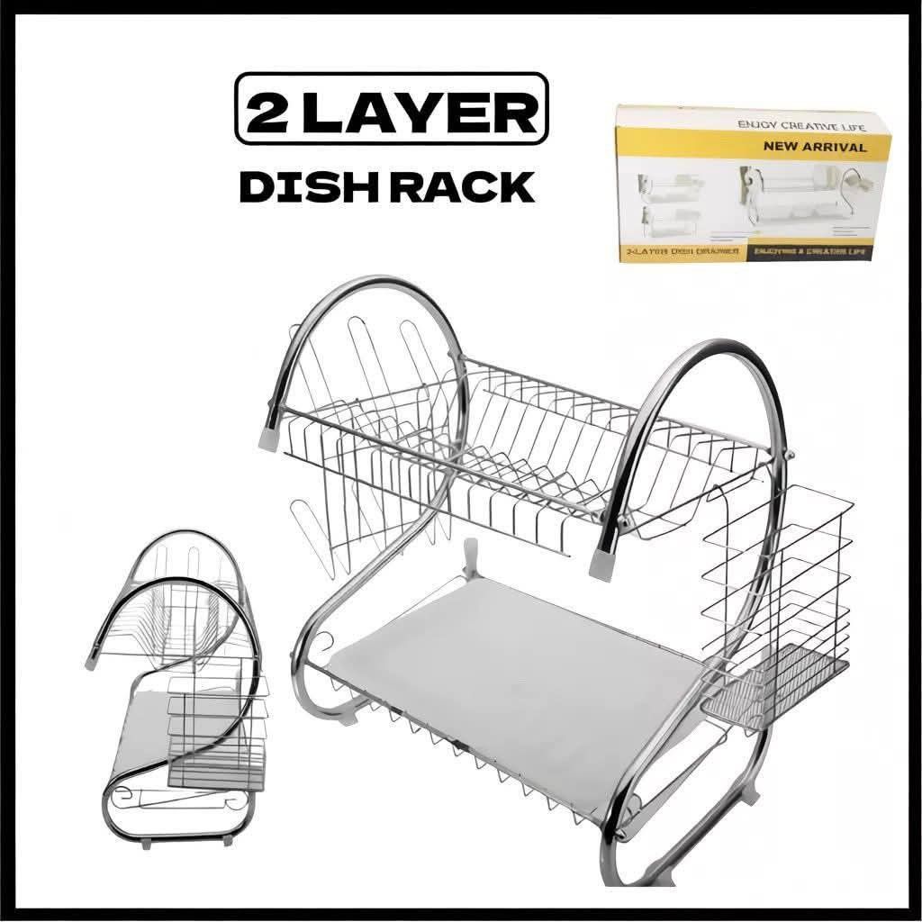New Arrival 2 Layer Stainless Dish Drainer Rack (Category: Other Kitchenware & Tableware) located in Manila. Submitted by yzcartph (Listing ID 1418731088, Image 1). Description: .