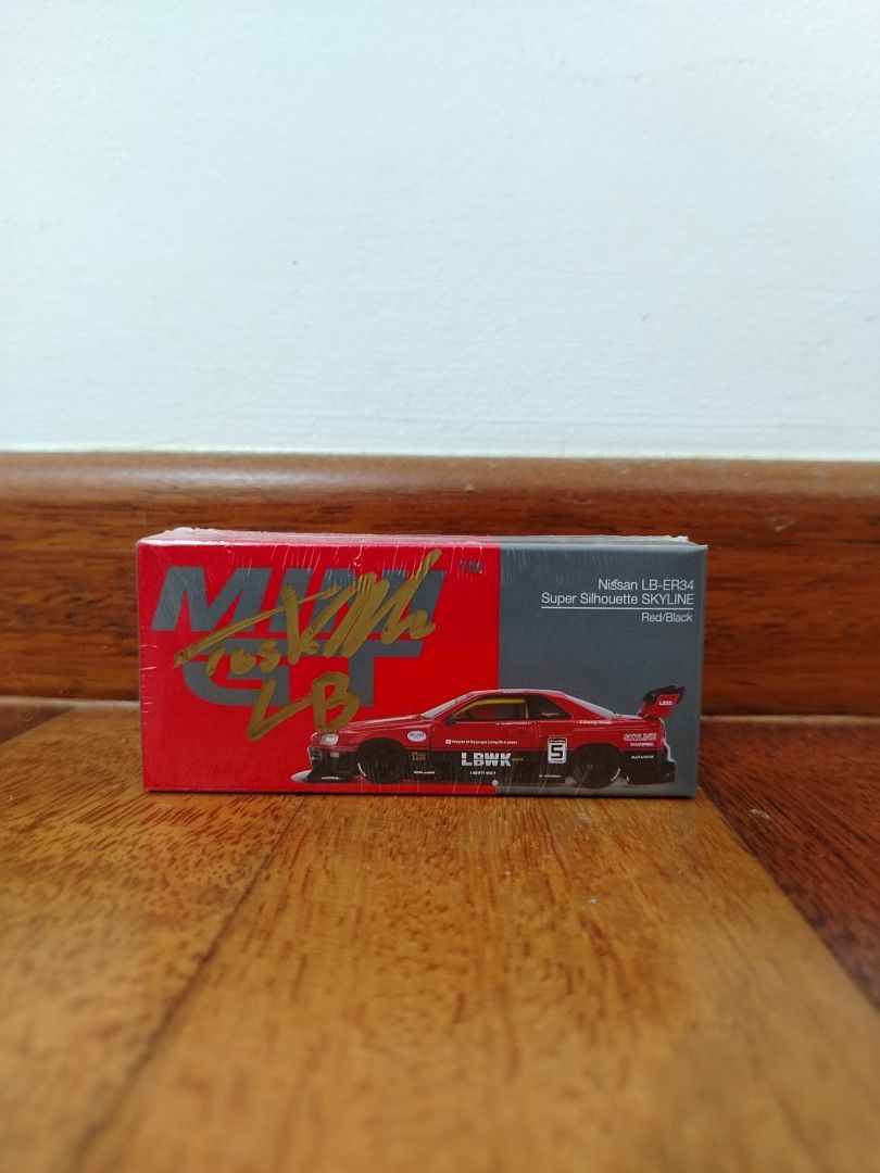Nissan LB-ER34 Super Silhouette SKYLINE RED/Black (Signed by LBWK Toshi ...