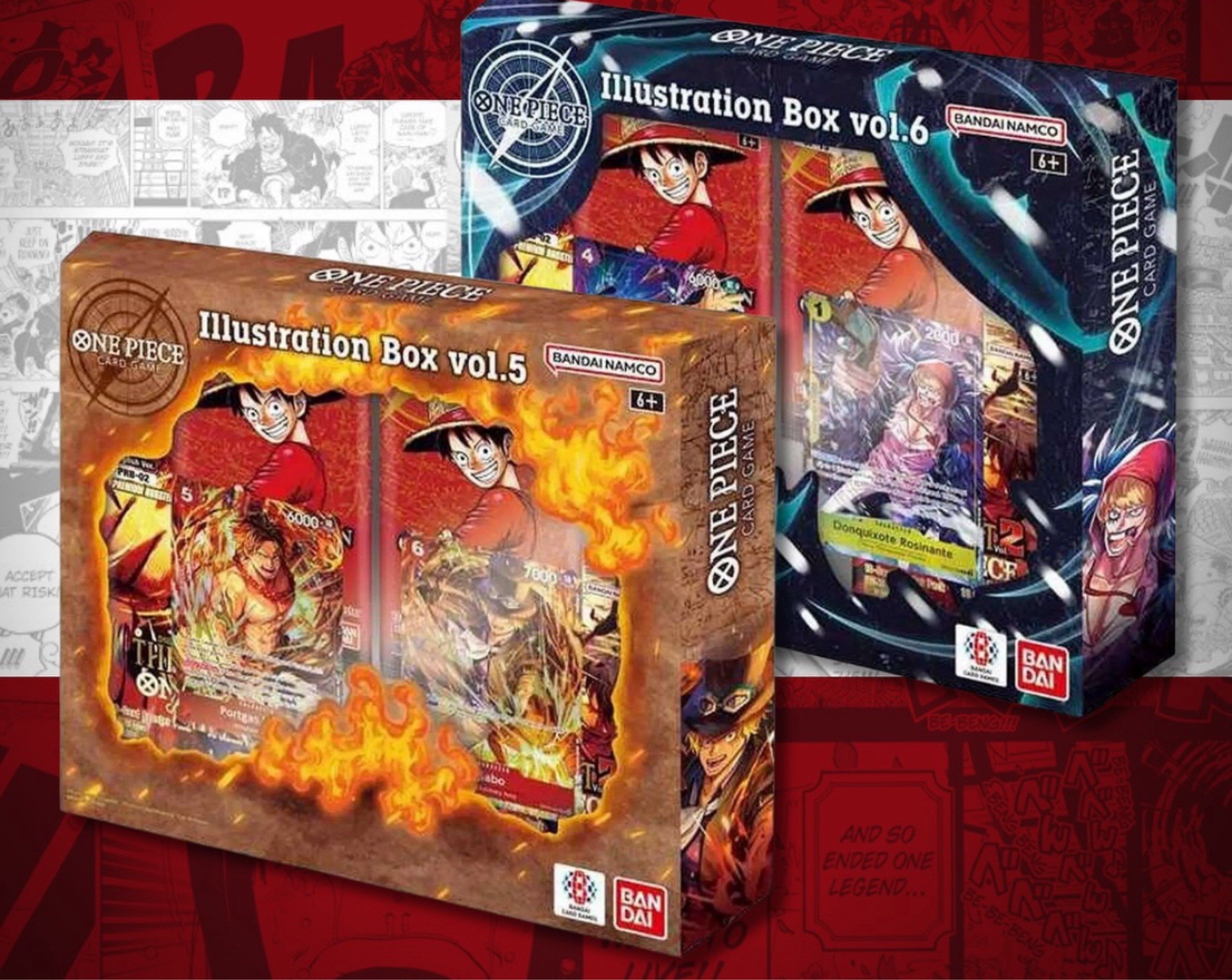 One Piece OPTCG Illustration Box Vol 5 & 6, Hobbies & Toys, Toys ...