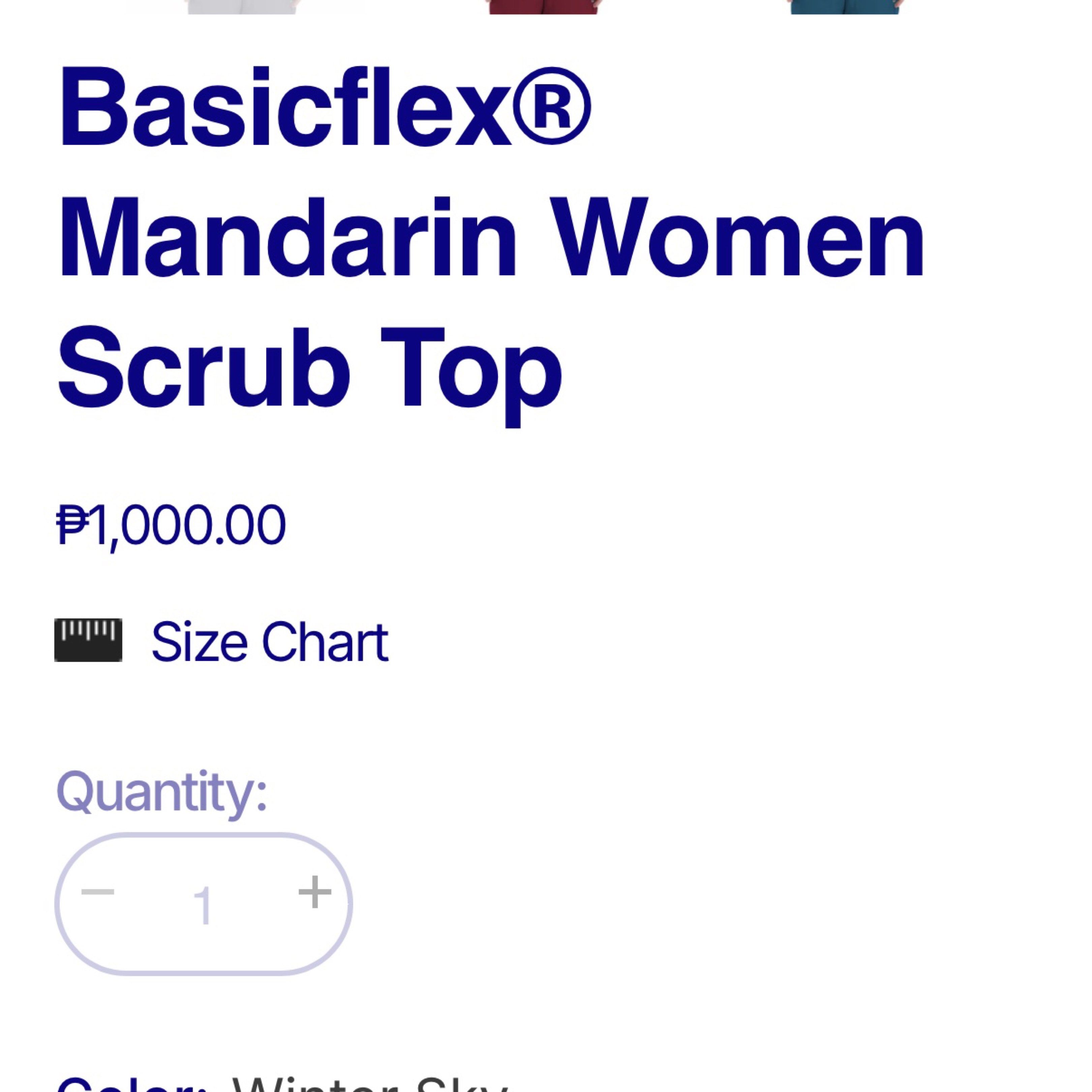 OTG BasicFlex Scrubs Set | XL | Dark Gray | Like New (Category: Sets or Coordinates) located in Manila. Submitted by decluttertheglitter (Listing ID 1418747438, Image 3). Description: OTG BasicFlex Scrubs in Dark Gray (Color is phased out/no longer available online) Size: XL for women/L for men Like new, barely used. Original price ₱2,000 per pair, selling for ₱1,300 per pair. ✔️ Mandarin scrub top ✔️ Straight cut scrub pants ✔️ Comfortable, brea
