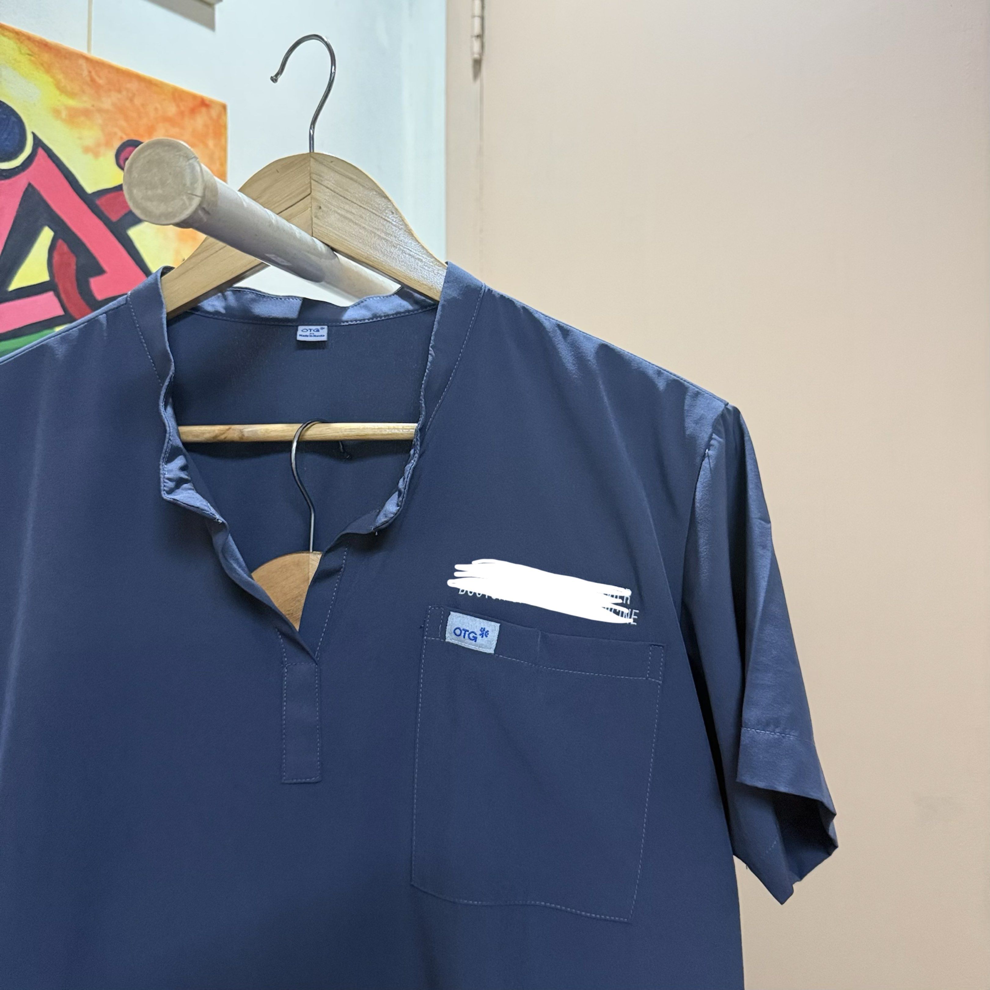 OTG BasicFlex Scrubs Set | XL | Dark Gray | Like New (Category: Sets or Coordinates) located in Manila. Submitted by decluttertheglitter (Listing ID 1418747438, Image 2). Description: OTG BasicFlex Scrubs in Dark Gray (Color is phased out/no longer available online) Size: XL for women/L for men Like new, barely used. Original price ₱2,000 per pair, selling for ₱1,300 per pair. ✔️ Mandarin scrub top ✔️ Straight cut scrub pants ✔️ Comfortable, brea
