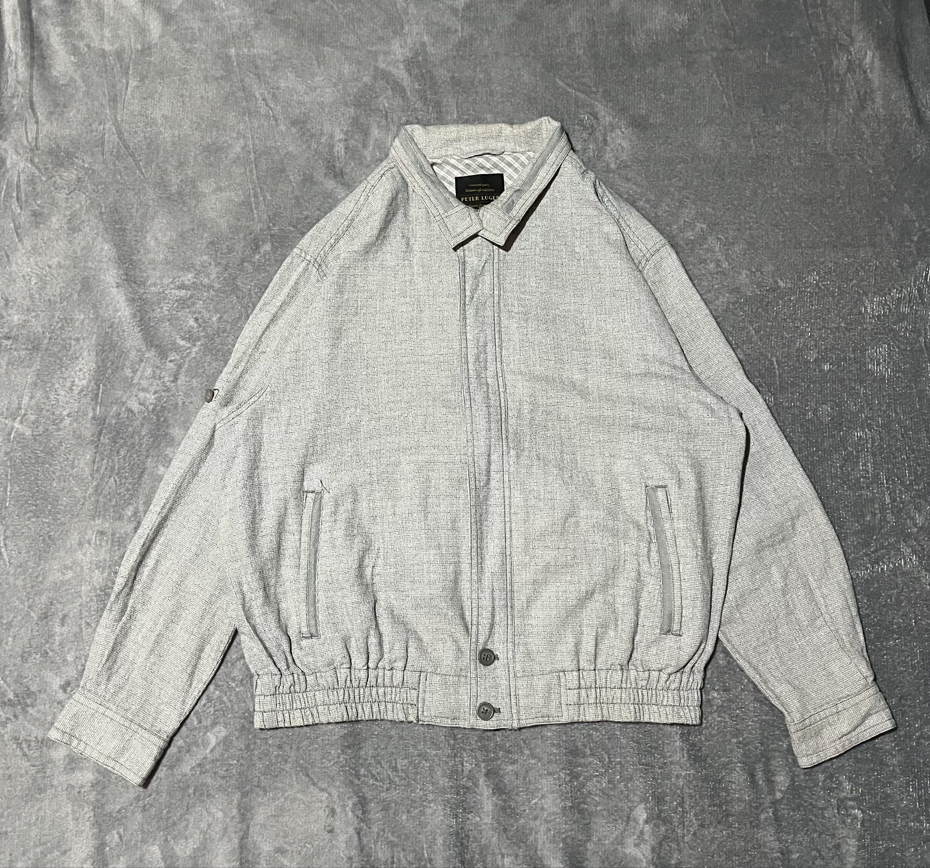 PETER LUGER HARINGTON JACKET (Category: Coats, Jackets and Outerwear) located in Nabua. Submitted by nopfinds (Listing ID 1418640863, Image 1). Description: PETER LUGER HARINGTON JACKET SIZE LARGE DIMES 23x26 (boxyfit) MINE FOR 🔖₱350+sf EXCELLENT CONDITION COLOR MAY VARY DUE TO LIGHTING NEED WASH.