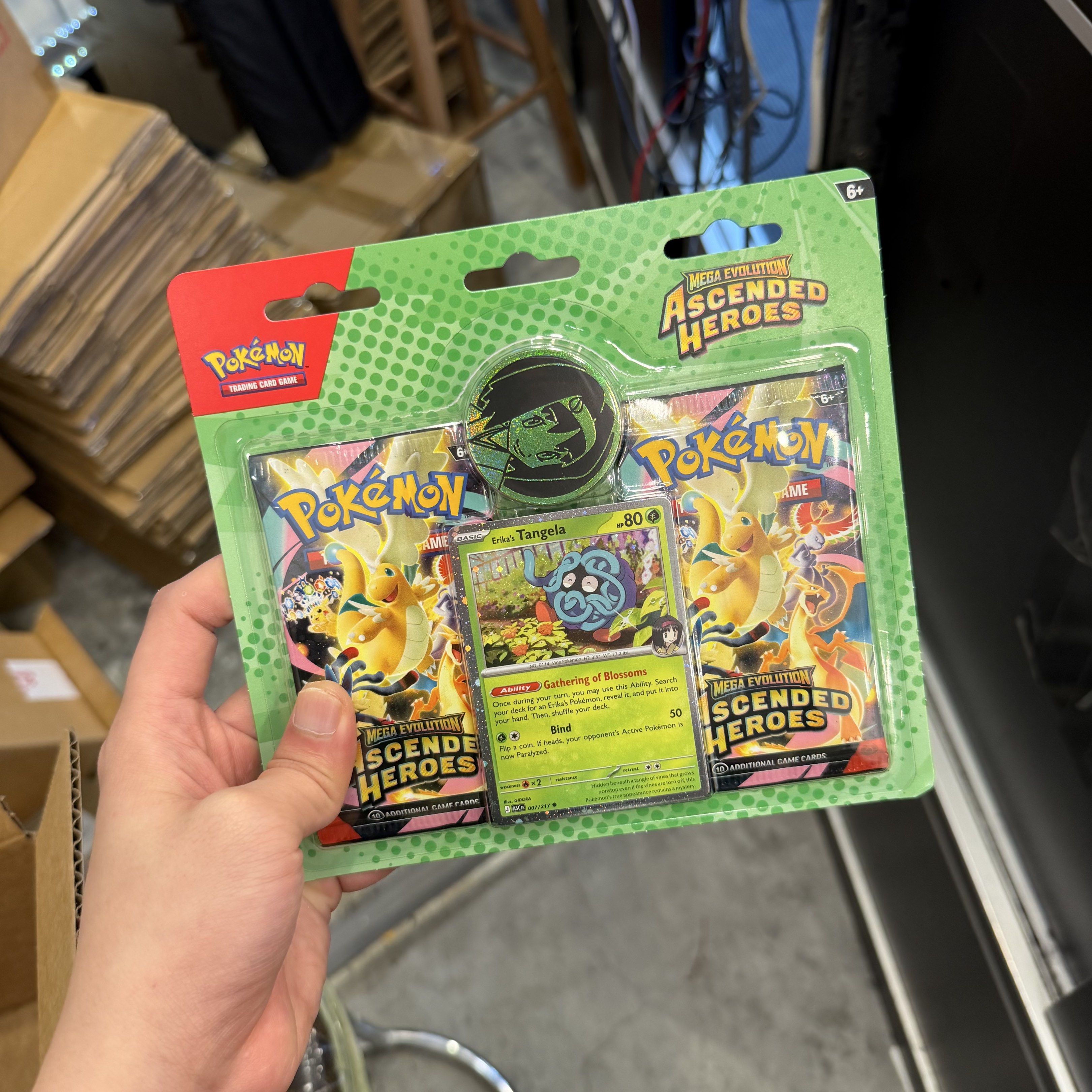 Pokemon TCG Ascended Heroes - 2 pack Blister / Tech Sticker Collection ...