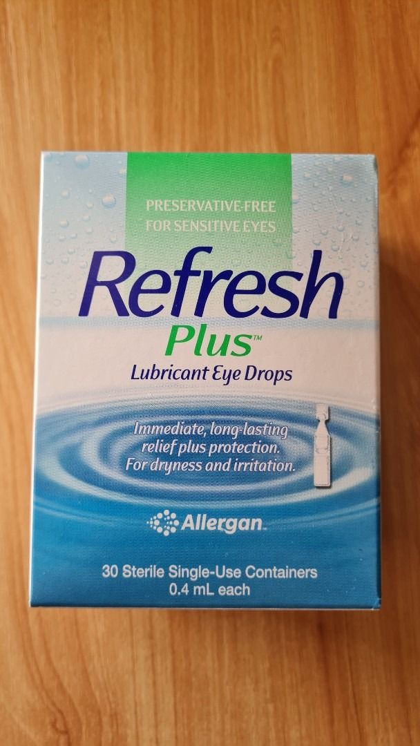 Refresh Plus Lubricant Eye Drops, Beauty & Personal Care, Vision Care ...