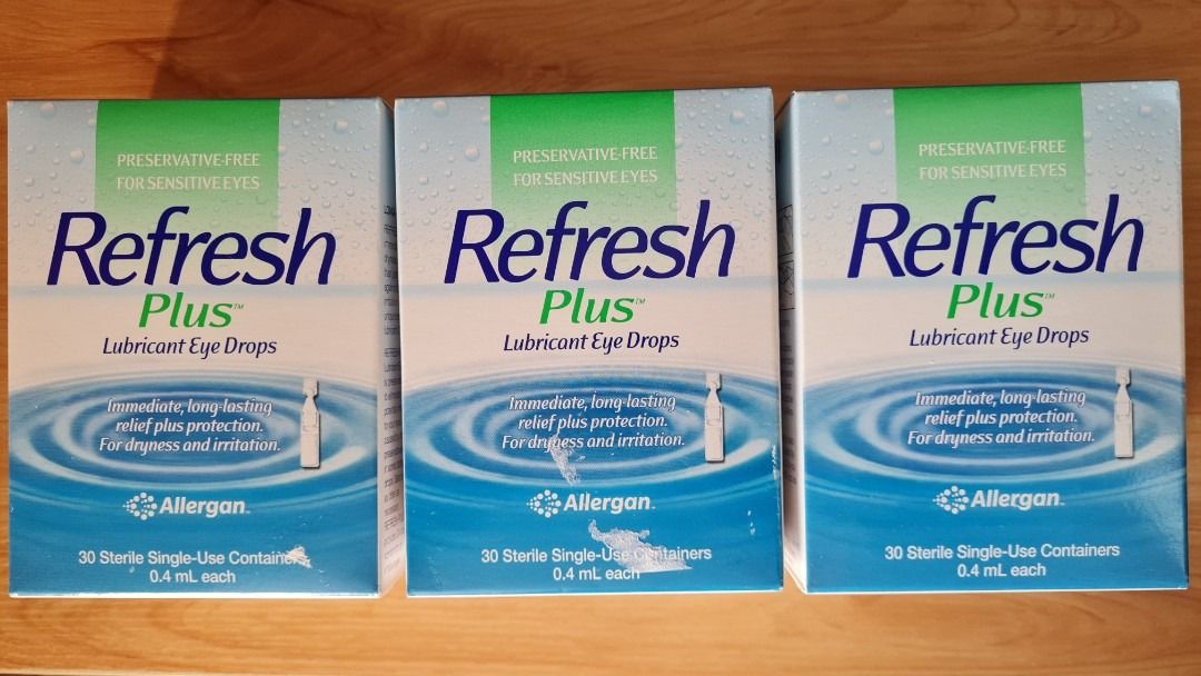 Refresh Plus Lubricant Eye Drops, Beauty & Personal Care, Vision Care ...