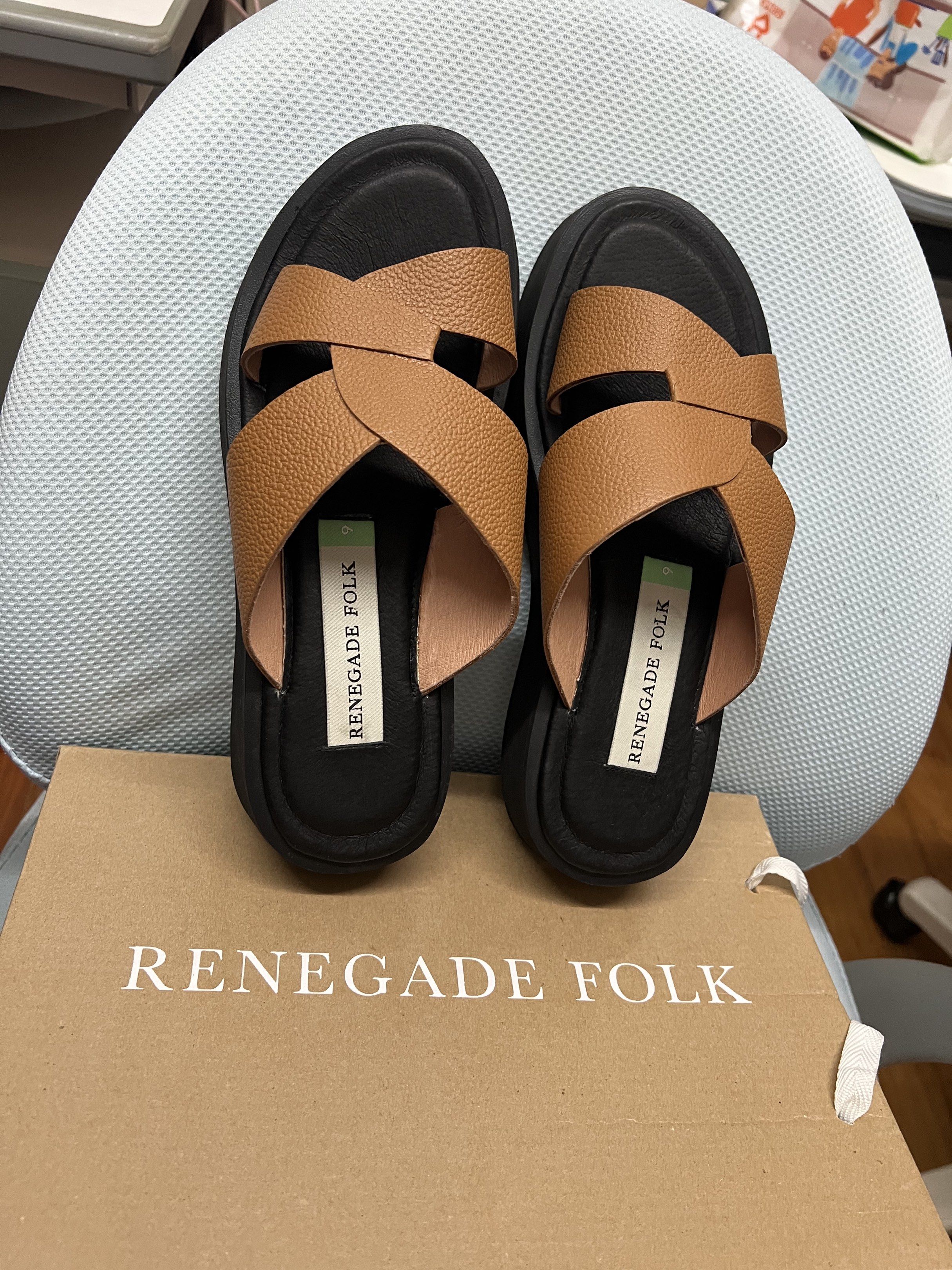 Renegade Folk Soft Insole Slides - Tan (Category: Flats & Sandals) located in Antipolo. Submitted by purplegirl123 (Listing ID 1418760088, Image 3). Description: Brand new Renegade folk Rfs - don’t like the fit Just bought it this Jan Mop- bdo bpi or gcash Shipping via grab or lalamove Can ship via j&t but no bubblewrap. Will ship as is Loc - lower antipolo or greenhills. By schedule only No rush pick up No COD 2 days reservation only .