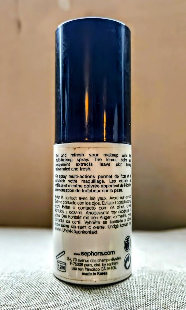 SEPHORA Beauty Amplifier Makeup Setting Spray, 30 ml (Category: Makeup) located in Quezon City. Submitted by drkco (Listing ID 1418645856, Image 2). Description: - SEPHORA Beauty Amplifier Setting Spray makeup - Sets and refreshes - Fixant spray - 30 ml / 1 fl oz -Guaranteed 💯 Authentic (bought from Sephora Singapore) - Twice used.