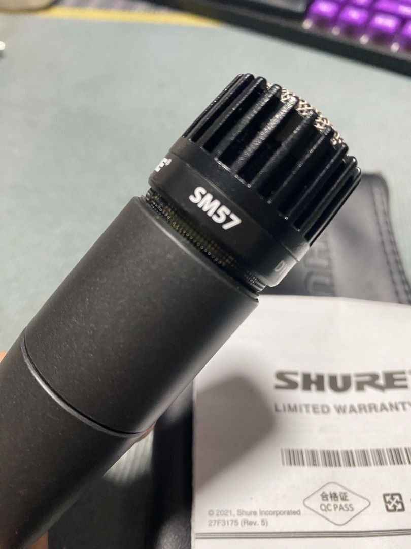 Shure SM57 Dynamic Instrument Mic (Category: Microphones) located in Manila. Submitted by ninraninra (Listing ID 1418622931, Image 3). Description: Shure SM57 Dynamic Instrument Mic 6K Please Read Location: Tondo, Manila <> Shure SM57 Dynamic Instrument Mic 6K ₱6000 Brand New! Unused Including pouch <> Call/TXT:0927-463-3609 Mode of payment: GCash, BDO Cash upon pick up. Lalamove / Grab delivery LBC & J&T Nationwide shipping .