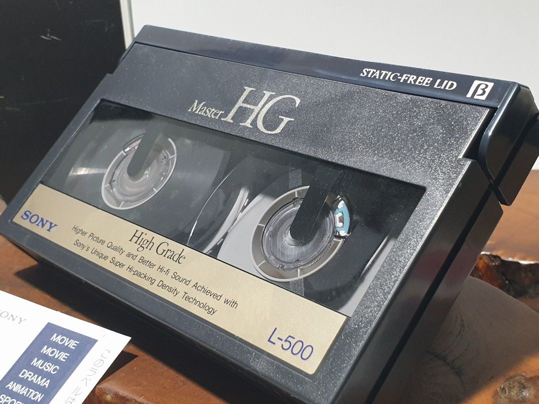 SONY Betamax Master HG L500 As is - Untested (Category: Video Cameras) located in Las Pinas. Submitted by oldsthetics (Listing ID 1418726698, Image 2). Description: SONY Betamax Master HG L500 As is - Untested Could be blank or pre-recorded Labels are still complete Selling as collectible or as intended For 240🔖 Location Las pinas --📌 MUST READ Before Messaging 📌-- 🔸️Price is posted 🔸️Pickup or Lalamove Buyer's expense / booking Settle payme