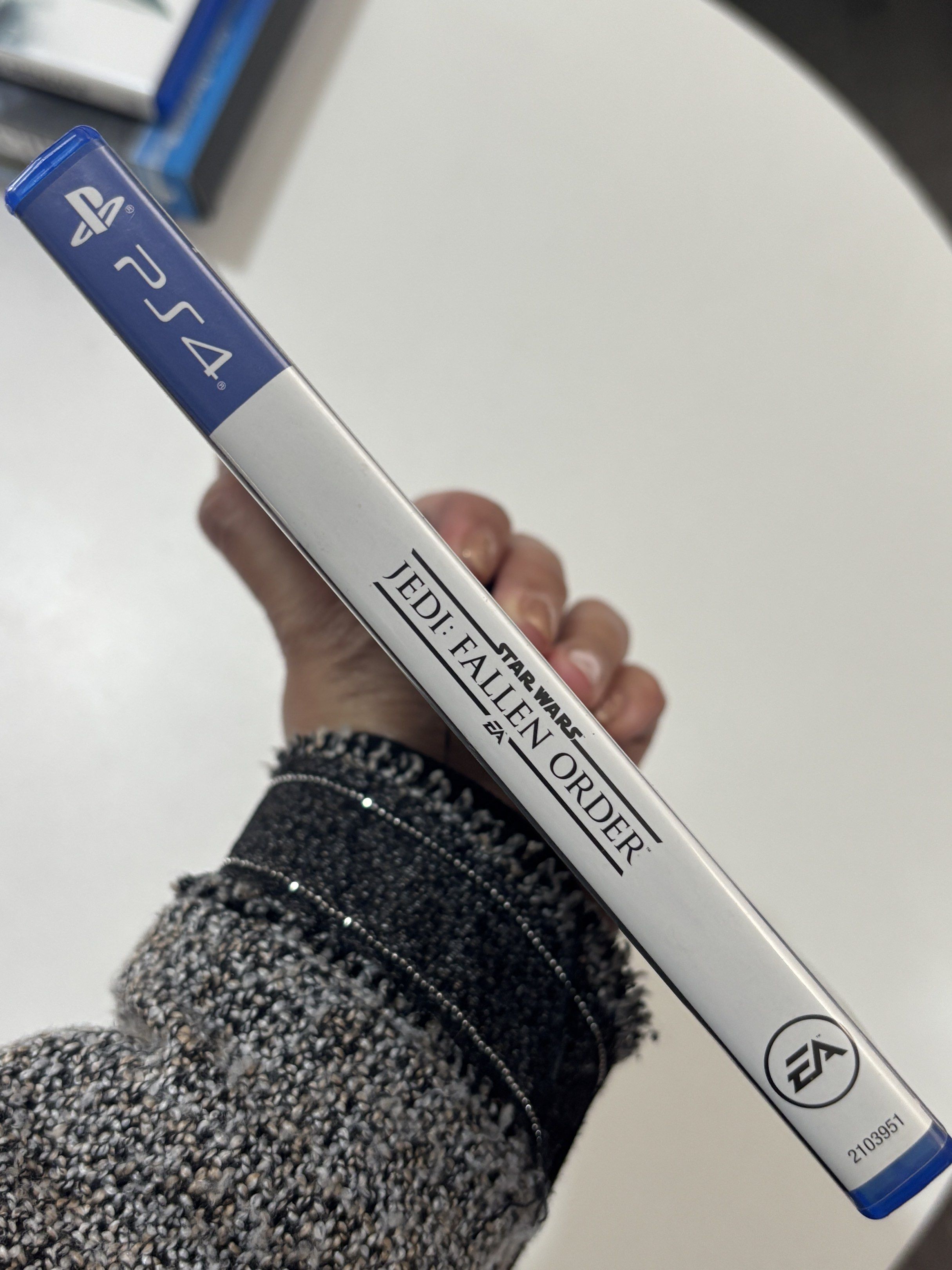 Star Wars Jedi: Fallen Order + Samurai Warriors 2- PS4 (Category: PlayStation) located in Quezon City. Submitted by mariesapo (Listing ID 1418748376, Image 2). Description: - Star Wars Jedi: Fallen Order for PS4 - Single-player action-adventure game - Immerse yourself in a story-driven experience - Become a Jedi - Includes game disc and case - Rated T for Teen - Published by Electronic Arts.