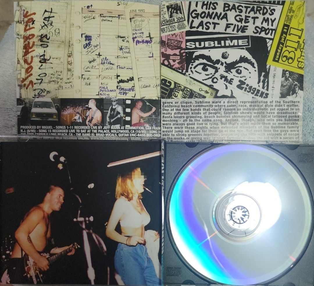 Sublime - Stand By Your Van Live in Concert (Category: CDs & DVDs) located in Cebu City. Submitted by g_roshamboo (Listing ID 1418774734, Image 3). Description: CD of Sublime's "Live in Concert" album. The CD includes tracks like "Don't Push", "Right Back", and "Let's Go Get Stoned". The album cover features the band's name and the words "Live in Concert". It also includes a parental advisory warning. The CD case and booklet are included..