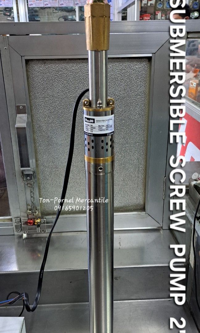 SUBMERSIBLE SCREW PUMP 2" (Category: Construction Tools & Equipment) located in Manila. Submitted by tonpornel (Listing ID 1418628071, Image 2). Description: SUBMERSIBLE SCREW PUMP 2" Ton-Pornel Mercantile • We supply Powertools, Hardware tools, Plumbing, Paints, Electrical and Construction materials • We offer Paint Mixing and Powertools Repair Visit us: 38 Marcos Highway Mayamot, Antipolo City https://maps.google.com/?cid=1384230075759805792&en