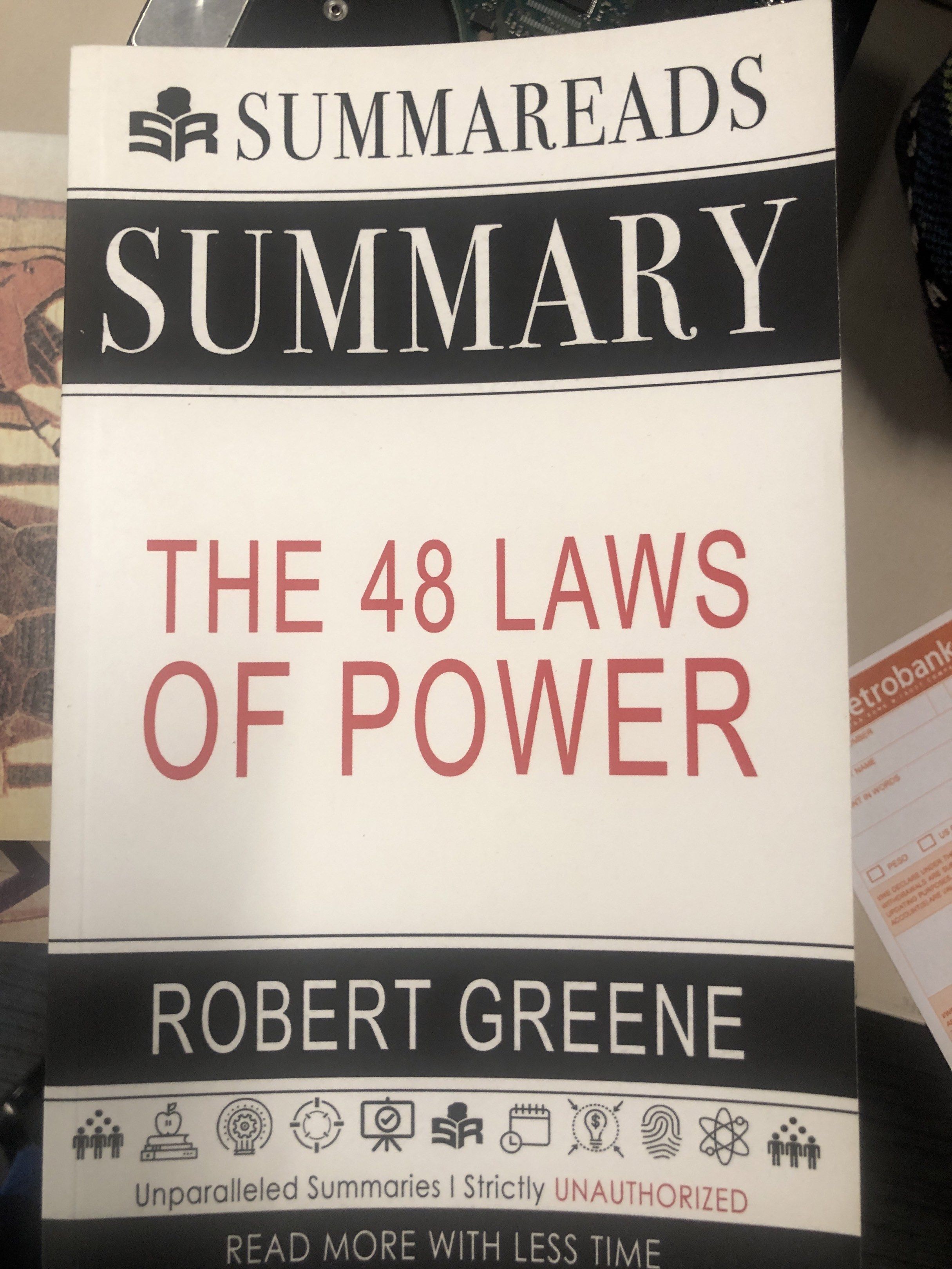 Summareads Summary: The 48 Laws of Power (Category: Storybooks) located in Quezon City. Submitted by safedragon_2306ab257 (Listing ID 1418636146, Image 1). Description: .