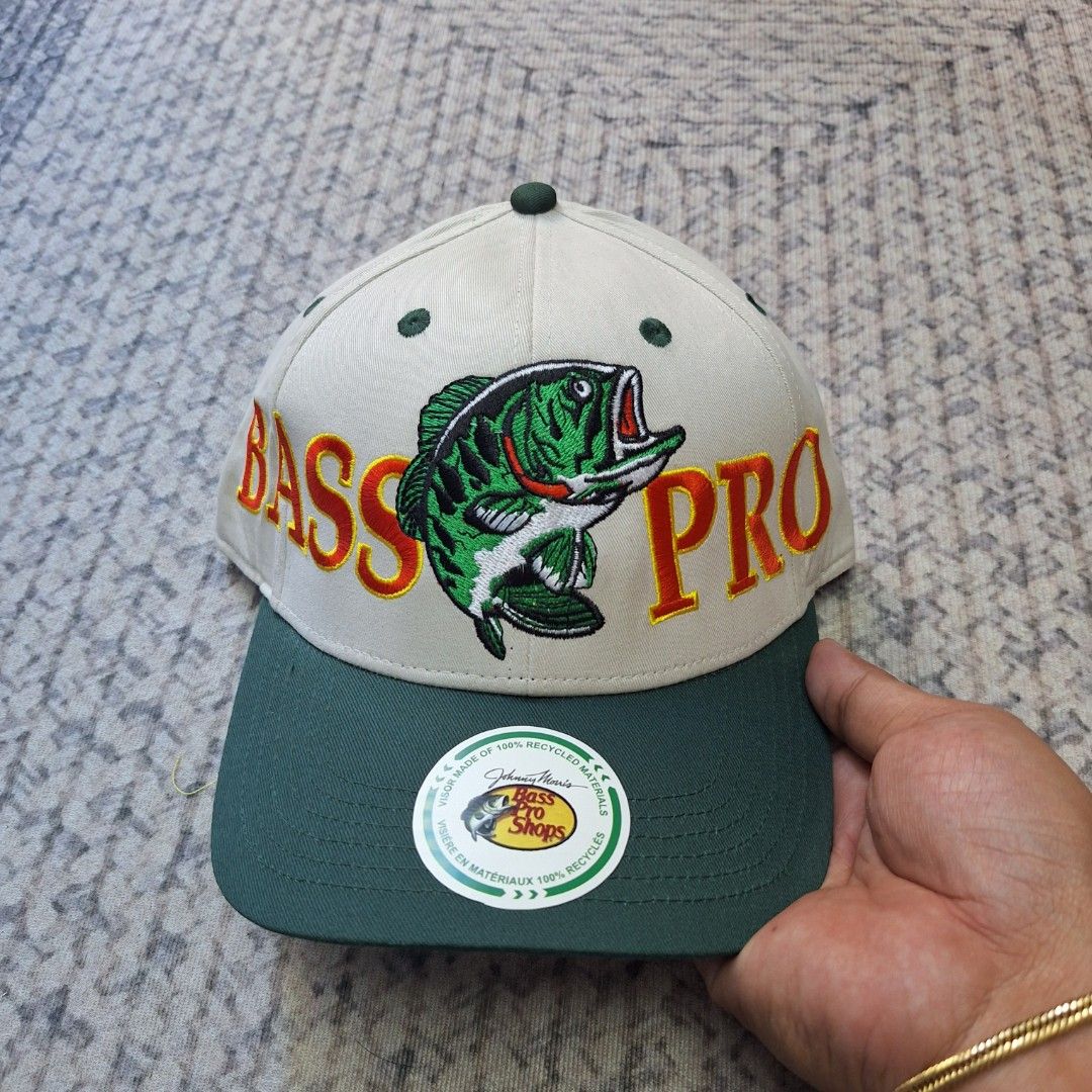 THROWBACK TWILL BIG LOGO EMBROID VELCRO CAP/HAT BY BASS PRO SHOPS, Men ...