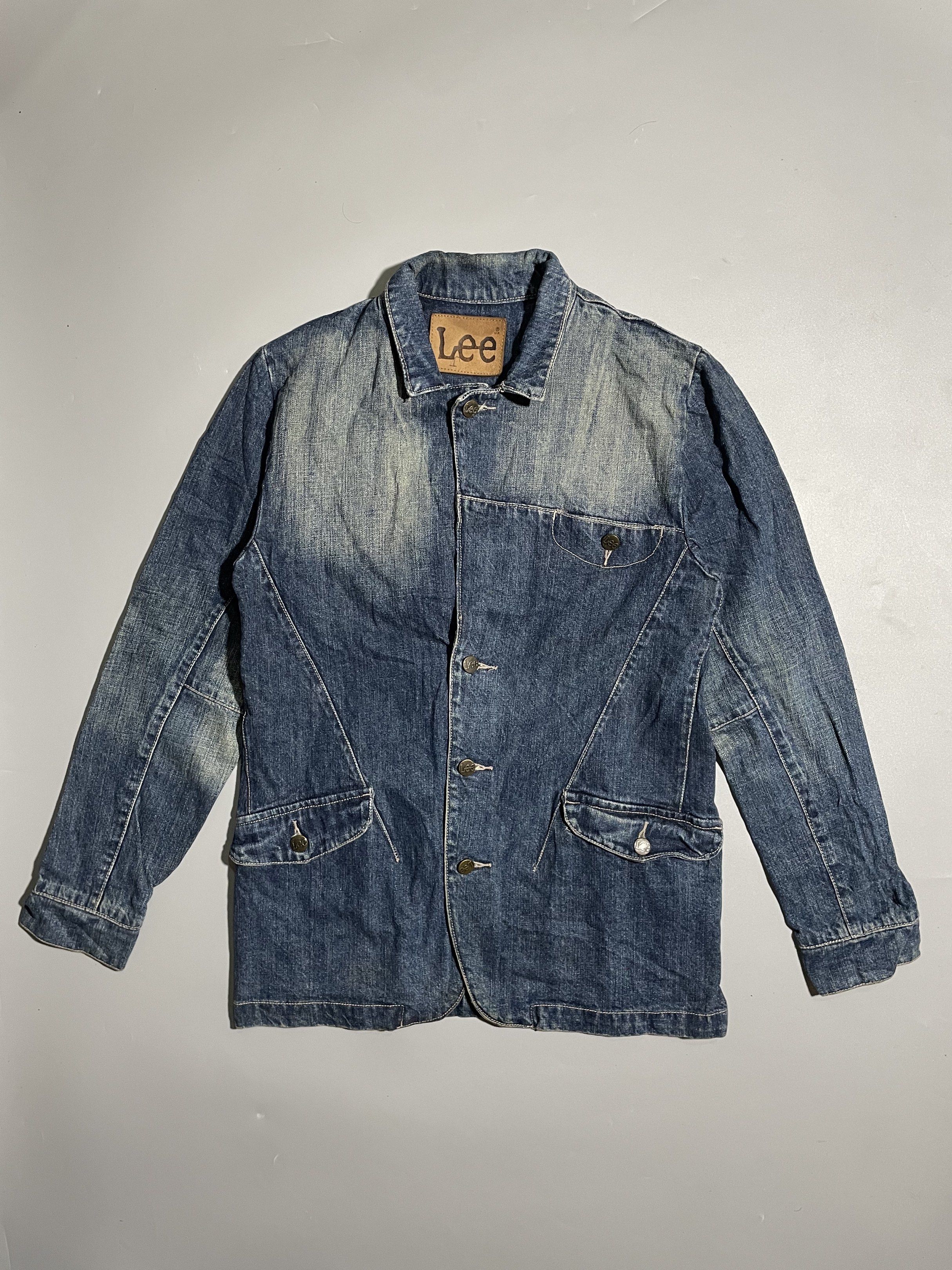 Vintage Lee Denim Chore Jacket (Category: Coats, Jackets and Outerwear) located in Taguig. Submitted by sellnbustle (Listing ID 1418757545, Image 1). Description: Vintage Lee Denim Chore Jacket Size Medium Measurements posted please browse each photos for your reference Very good condition.