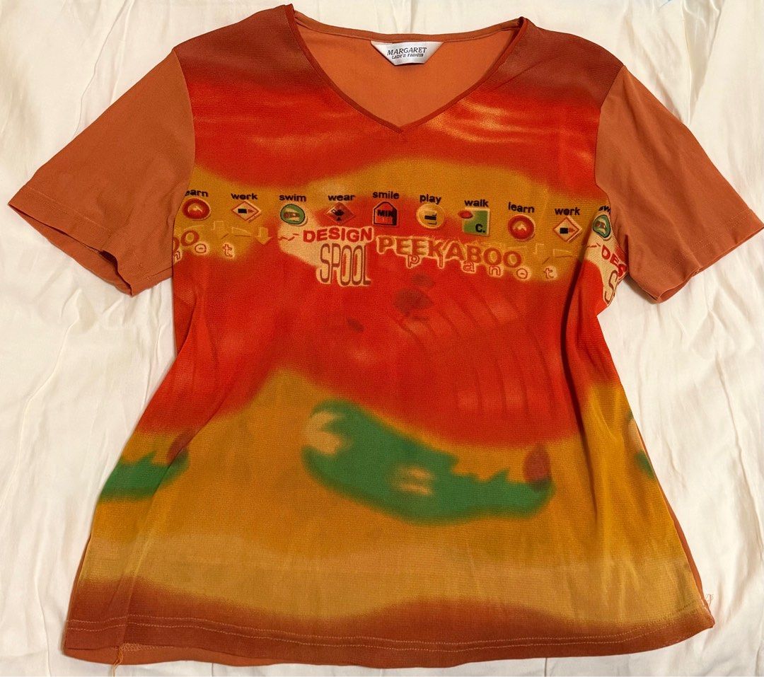 vintage y2k mesh shirt (Category: Shirts) located in Pasig City. Submitted by beediz (Listing ID 1418695025, Image 1). Description: super cute and presko mesh top! - not itchy at all :>> super cute n stylish - flowy! - best on m-l price nego if purchasing 2 or more items!!.