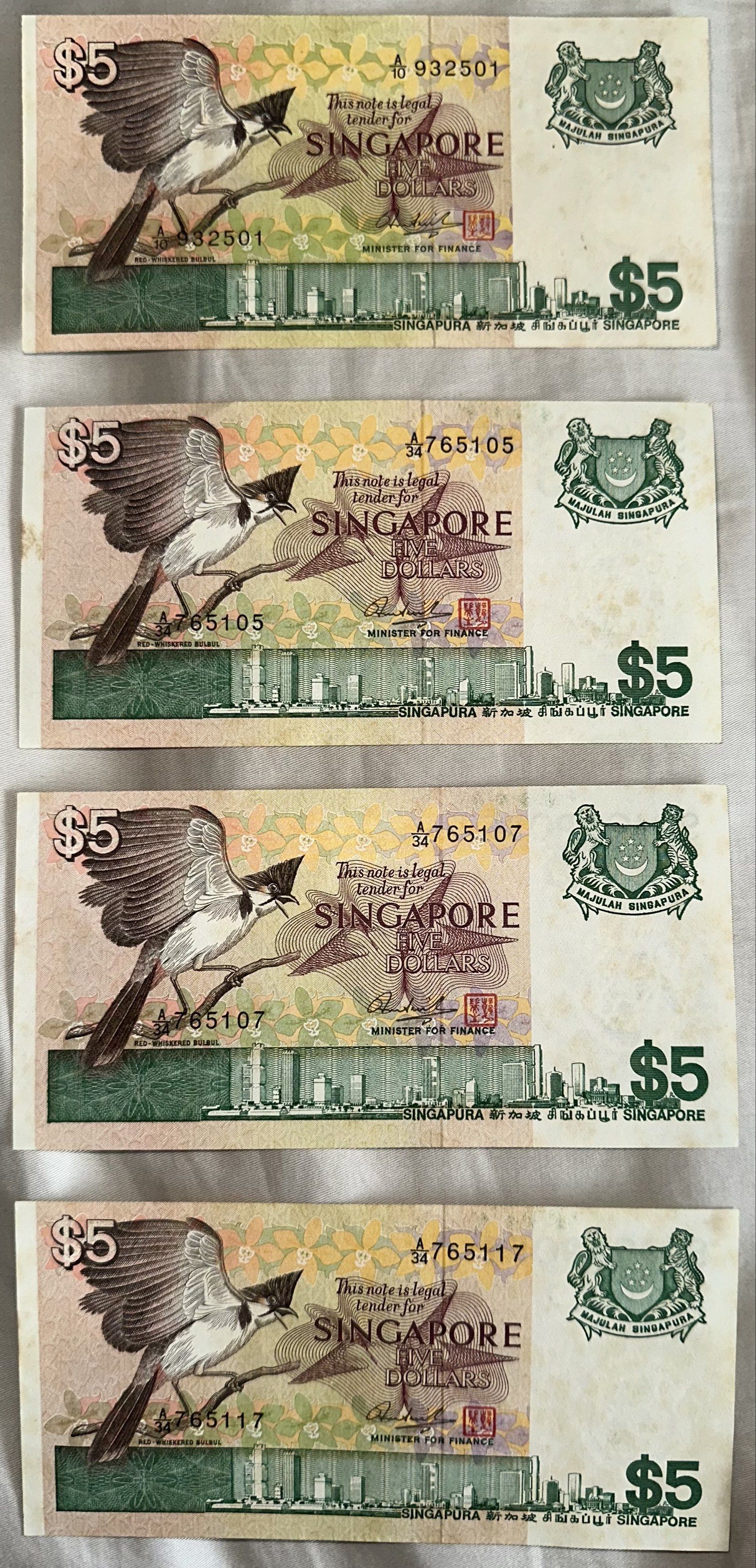 $5 Bird Notes, Hobbies & Toys, Memorabilia & Collectibles, Currency on ...