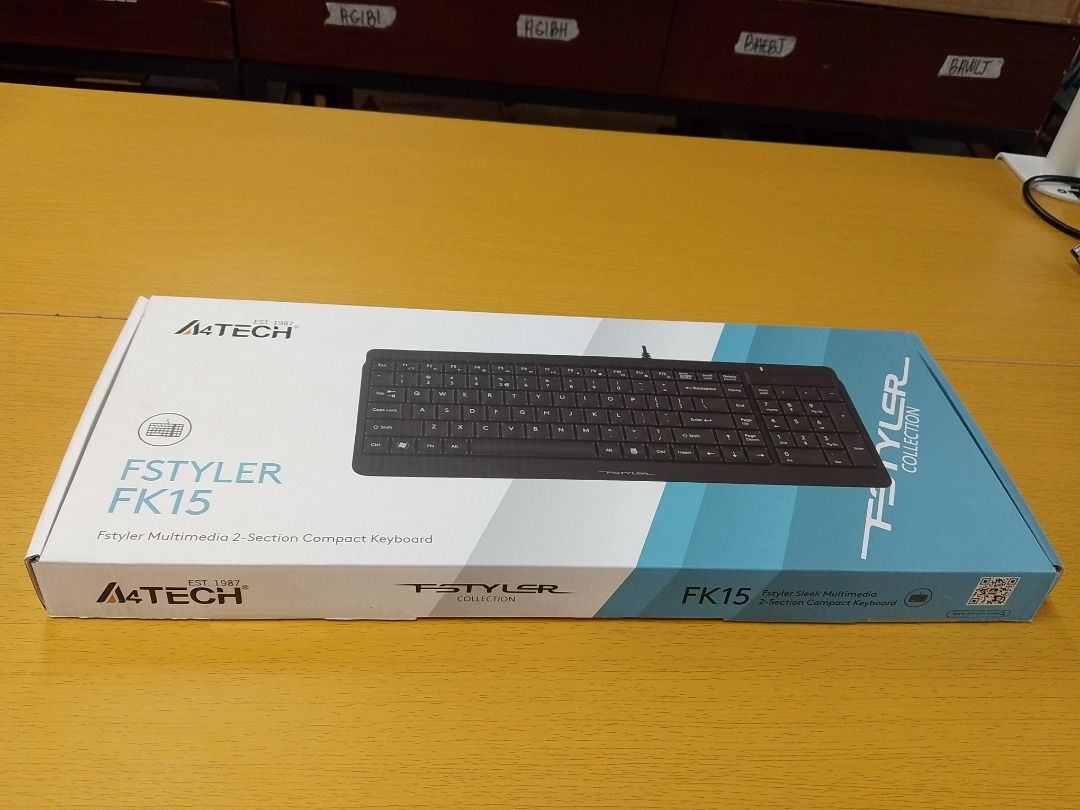 A4Tech FK15 Fstyler 2-Section Compact Wired Keyboard Grey (Category: Computer Keyboard) located in Pasig City. Submitted by technofuseofficial (Listing ID 1418830080, Image 3). Description: A4Tech FK15 Fstyler 2-Section Compact Wired Keyboard Grey Store Location: 4F Unit 402, 604 Shaw Boulevard, Barangay Kapitolyo, Pasig City Same Day Delivery: - Lalamove delivery within Metro Manila - For walk-ins: Always PM first for item availability - We are 