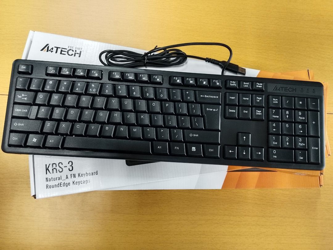 A4Tech KRS-3 Wired Keyboard USB Black (Category: Computer Keyboard) located in Pasig City. Submitted by technofuseofficial (Listing ID 1418827552, Image 2). Description: A4Tech KRS-3 Wired Keyboard USB Black Store Location: 4F Unit 402, 604 Shaw Boulevard, Barangay Kapitolyo, Pasig City Same Day Delivery: - Lalamove delivery within Metro Manila - For walk-ins: Always PM first for item availability - We are also open for night time deliveries Warr