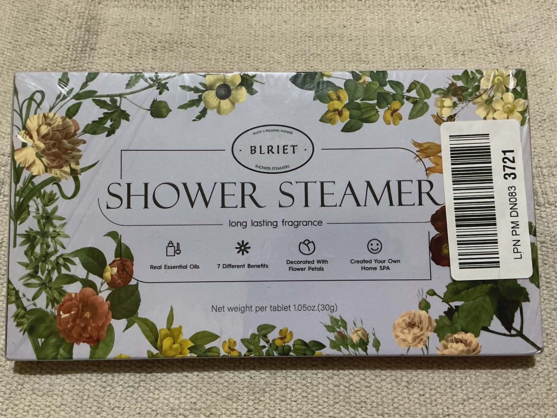 Aromatherapy Shower Steamer (Category: Bath) located in Cavite. Submitted by momrocks (Listing ID 1418887259, Image 1). Description: Set includes 8 pcs aromatherapy shower steamers Long lasting fragrance Contains essential oils, fragrances and no medicinal ingredients. .