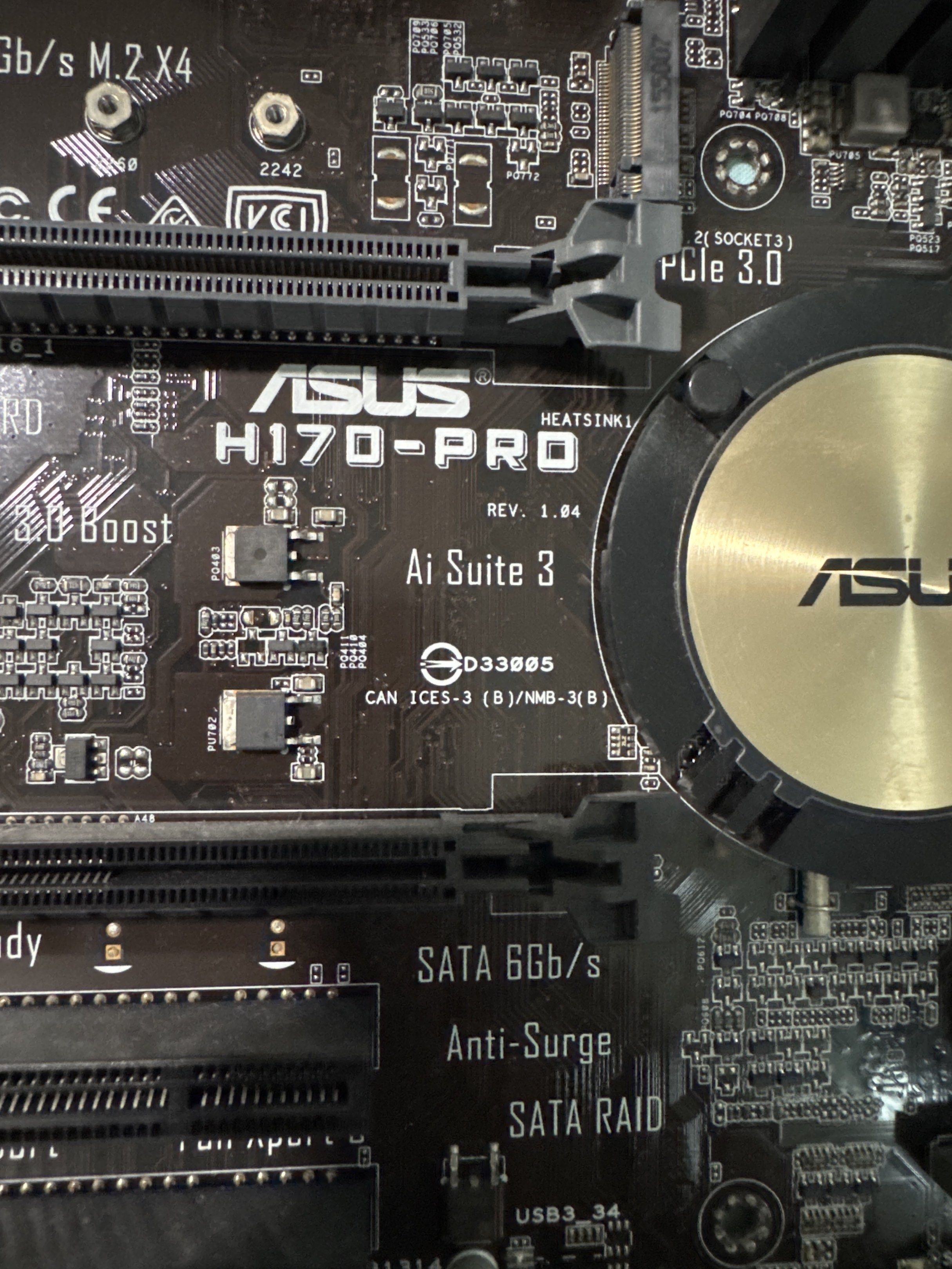 ASUS H170-PRO Motherboard, Computers & Tech, Parts & Accessories ...